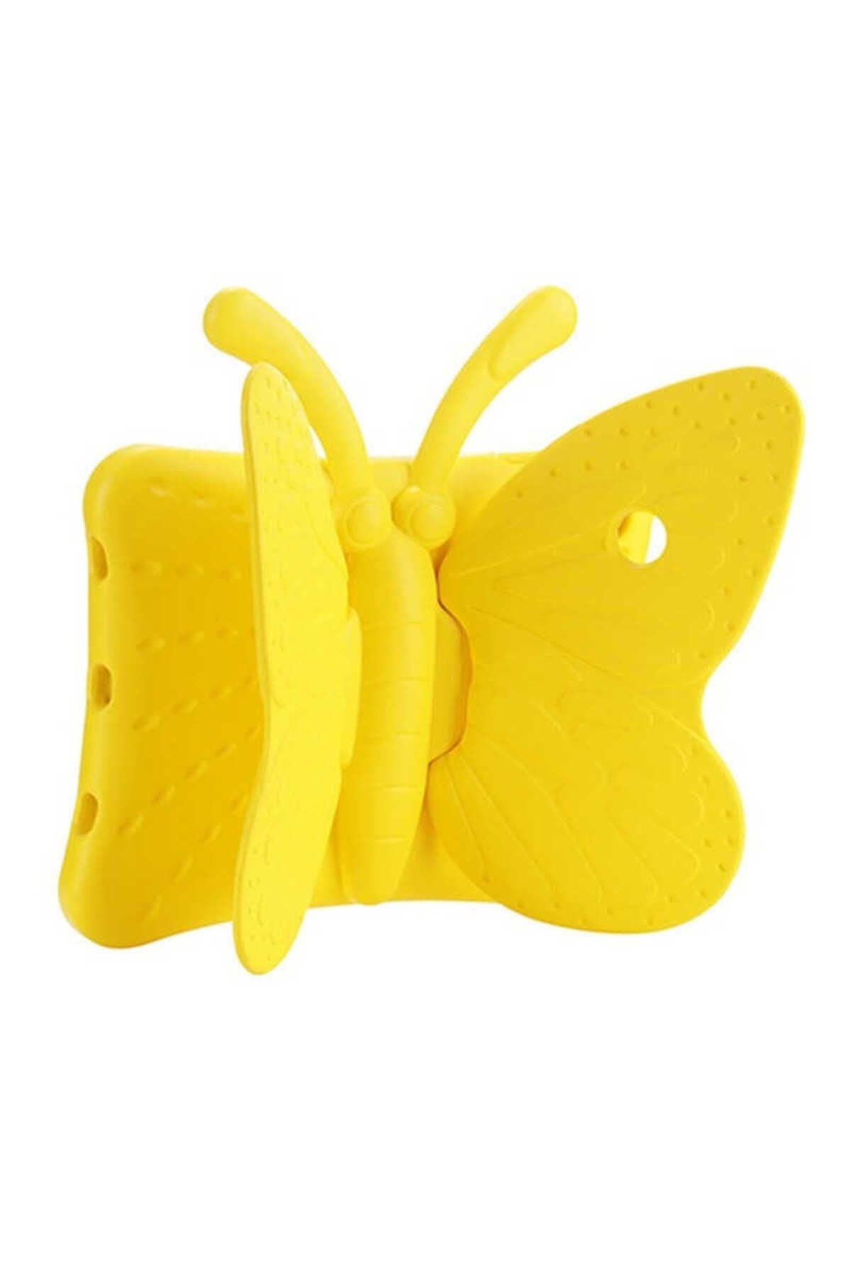 iPad Mini 5. Nesil  Uyumlu Zore Butterfly Standlı Tablet Kılıf-Sarı