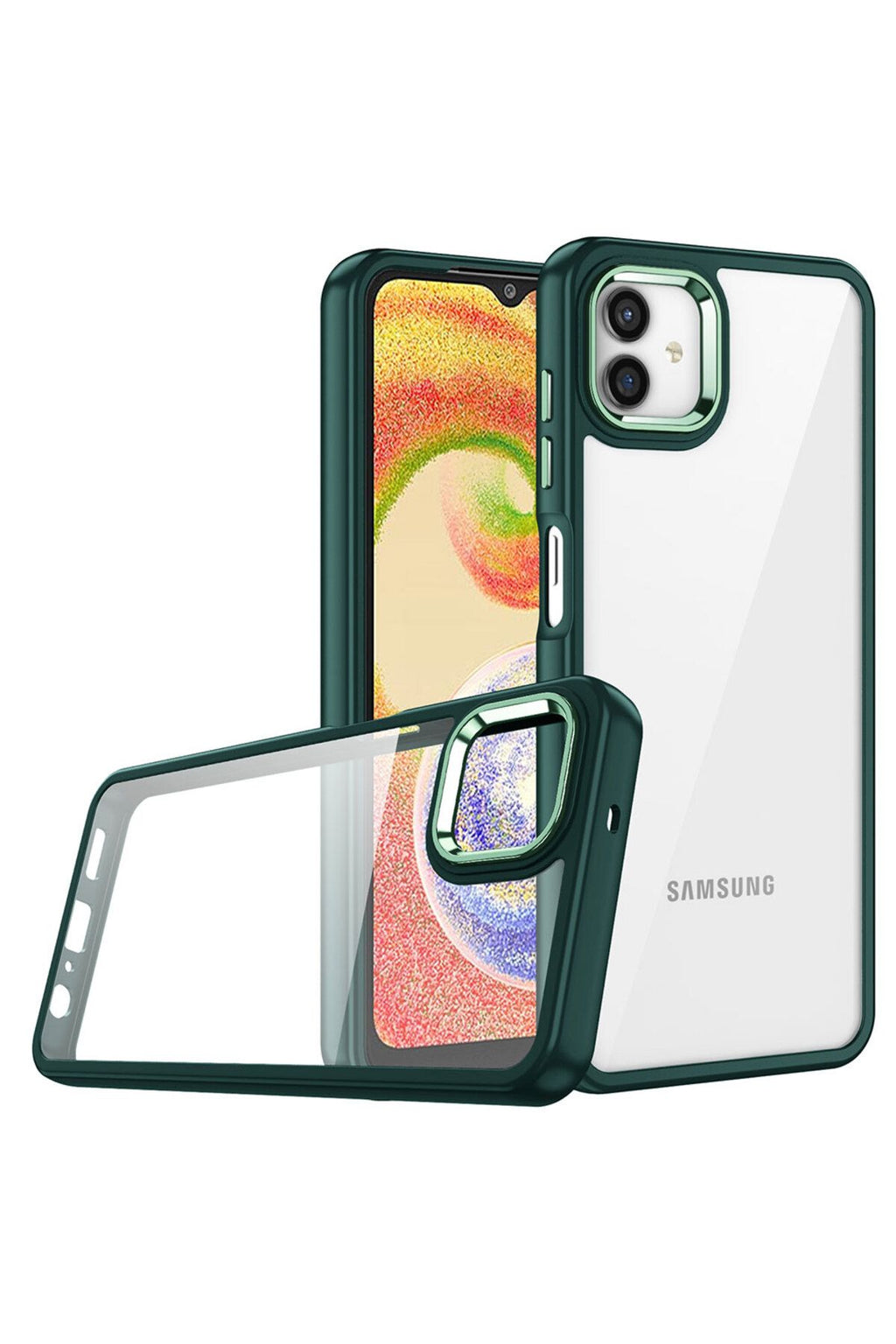 Galaxy A04 Kılıf Zore Flora Kapak - Siyah