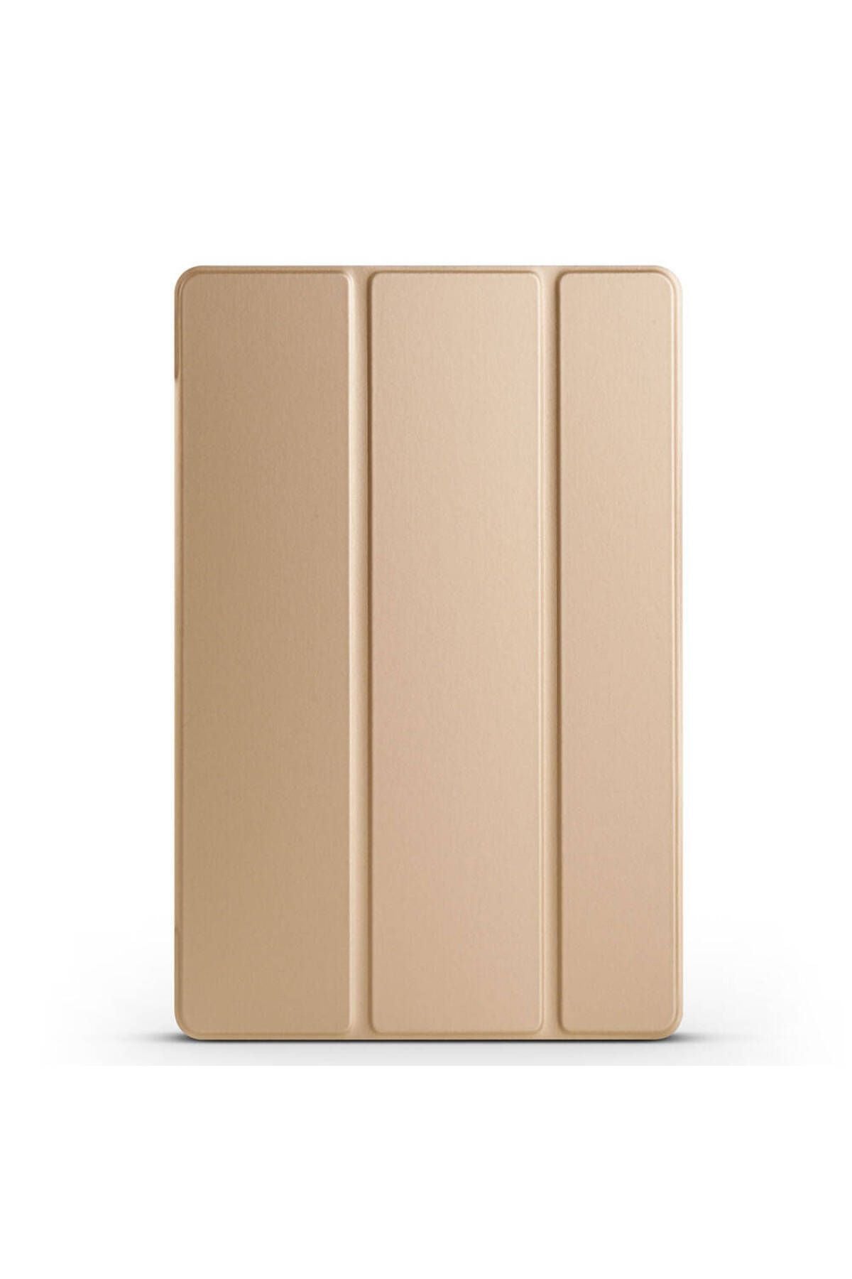 Galaxy Tab A9 Plus Uyumlu Zore Smart Cover Standlı 1-1 Kılıf-Pembe Koyu
