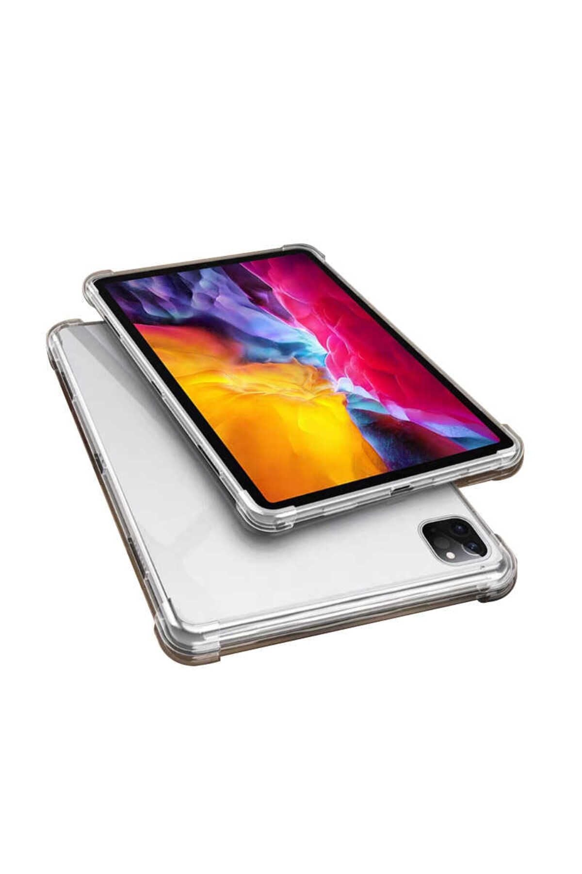 iPad Pro 12.9 2022 M2. Nesil Uyumlu Uyumlu Zore Tablet Nitro Anti Shock Silikon Kapak-Renksiz