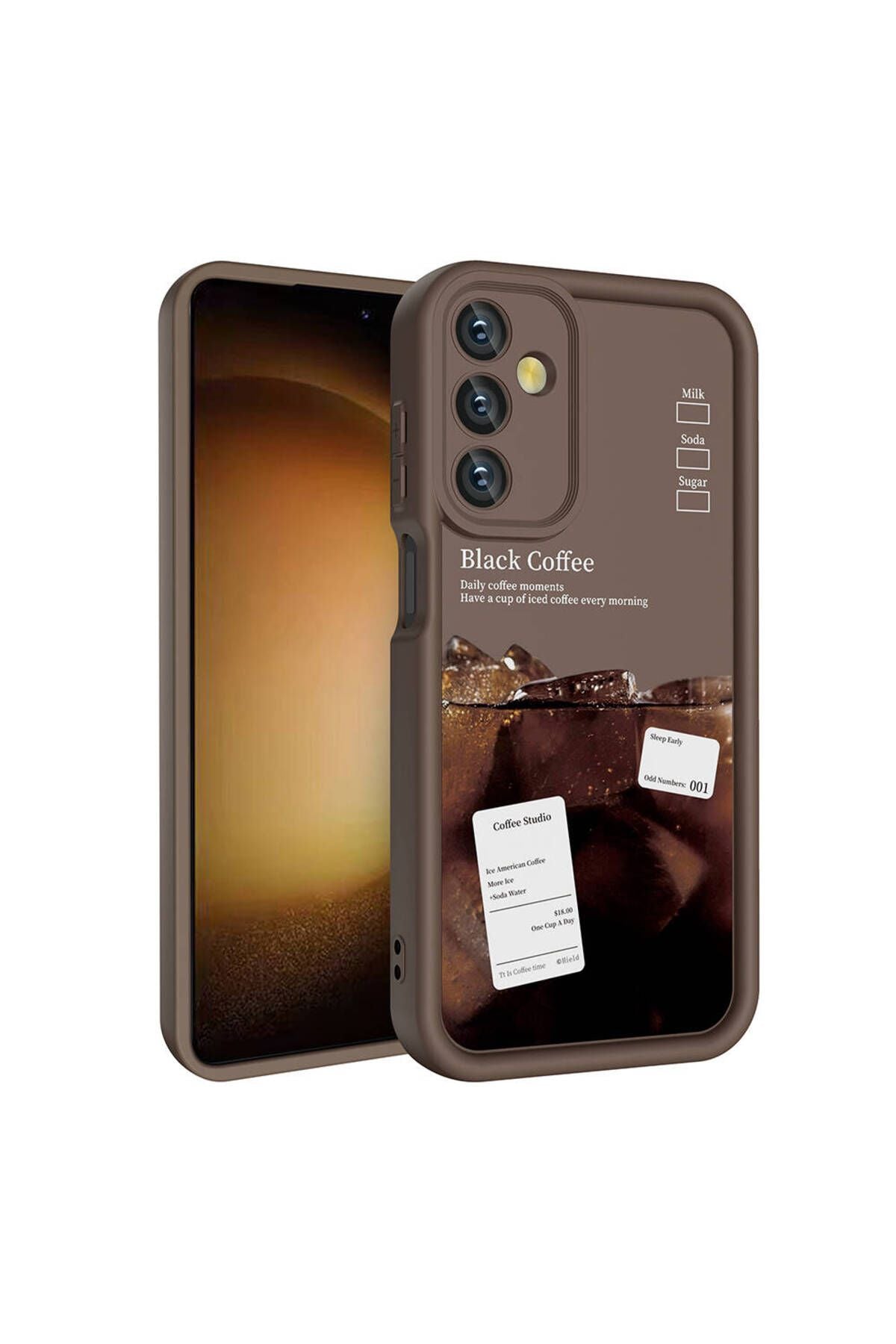 Galaxy A05S Kılıf Kamera Korumalı Baskılı Arka Yüzey Zore Klas Kapak - Beyaz