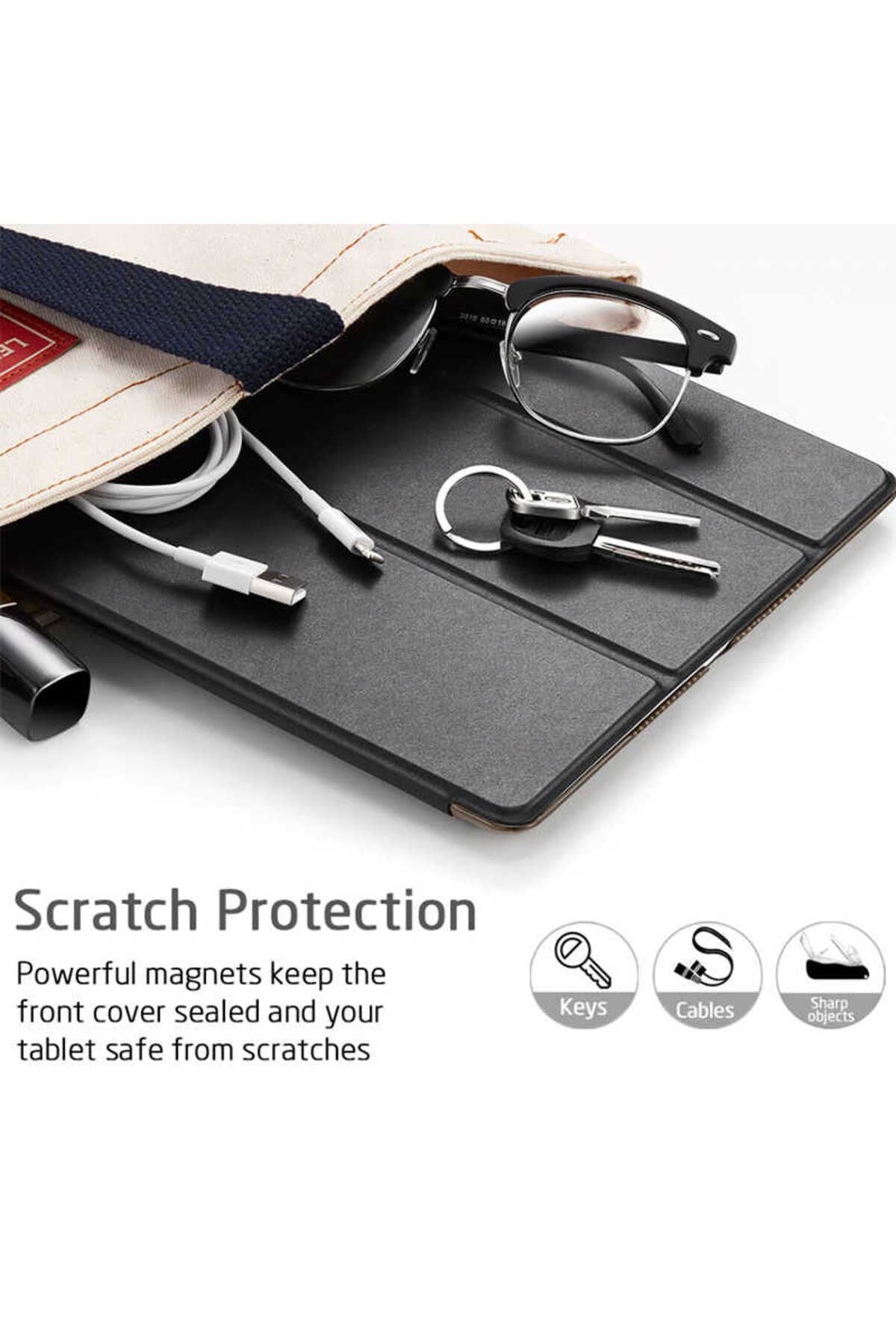 Galaxy Tab S6 T860  Uyumlu Zore Smart Cover Standlı 1-1 Kılıf-Siyah