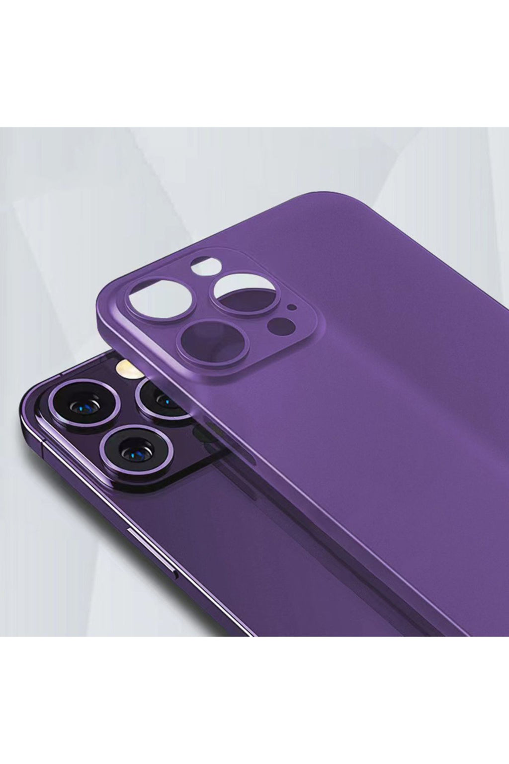 iPhone 14 Pro Uyumlu Zore 1.Kalite PP Kılıf-Derin Mor