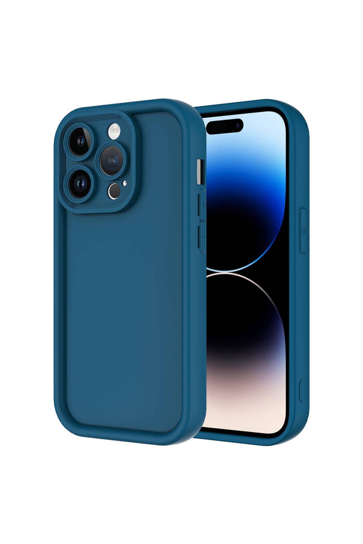 iPhone 14 Pro Uyumlu BTZ Kılıf Kamera Korumalı Zore Ananas Kapak-Koyu Yeşil