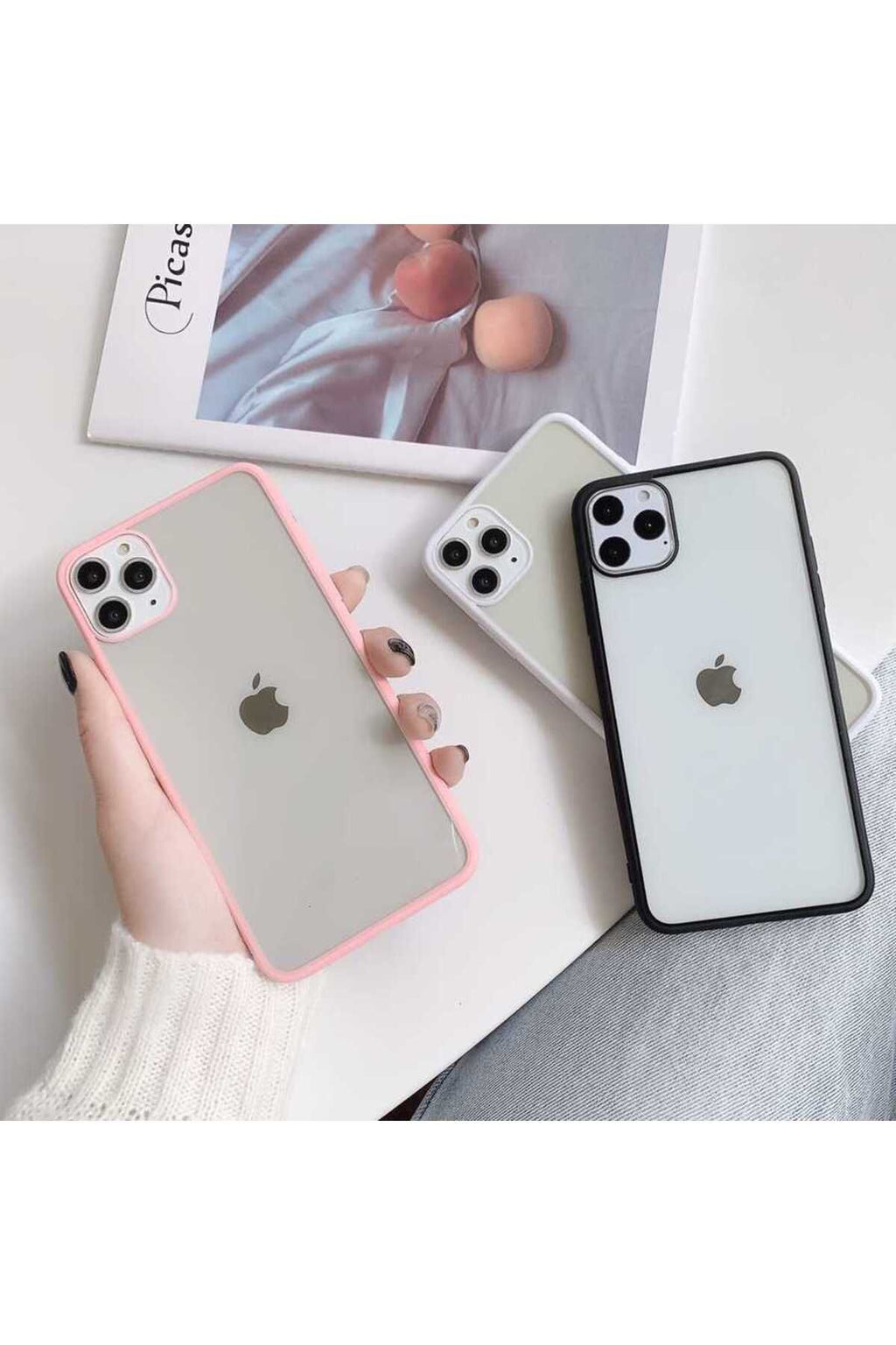 iPhone SE 2022 Uyumlu Zore Endi Kılıf-Pembe