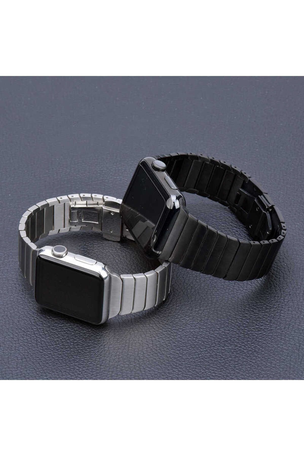 Watch Ultra 49mm Kordon Uyumlu KRD-16 Seramik Strap Kayış CLO- Siyah