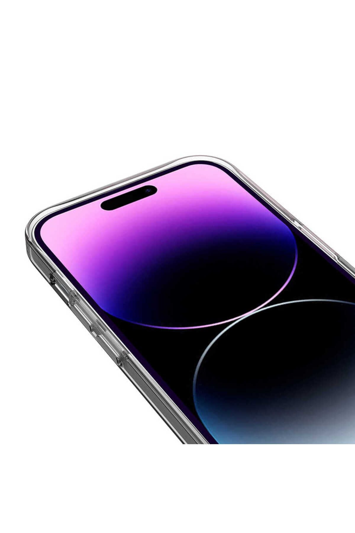 iPhone 14 Pro Uyumlu Magsafe Şarj Özellikli Sert PC CSK Zore Fuya Kılıf-Derin Mor