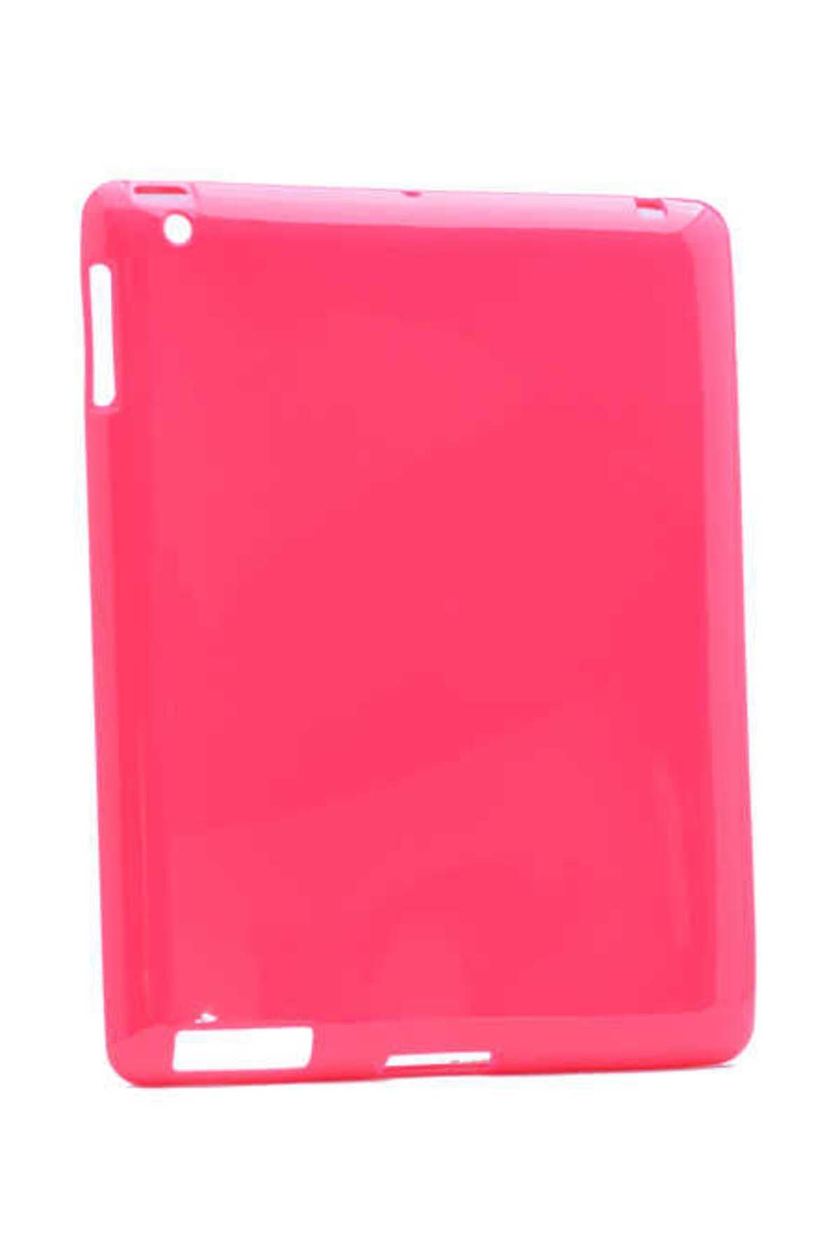 iPad 2. Nesil Uyumlu Uyumlu Zore Tablet Süper Silikon Kapak-Pembe