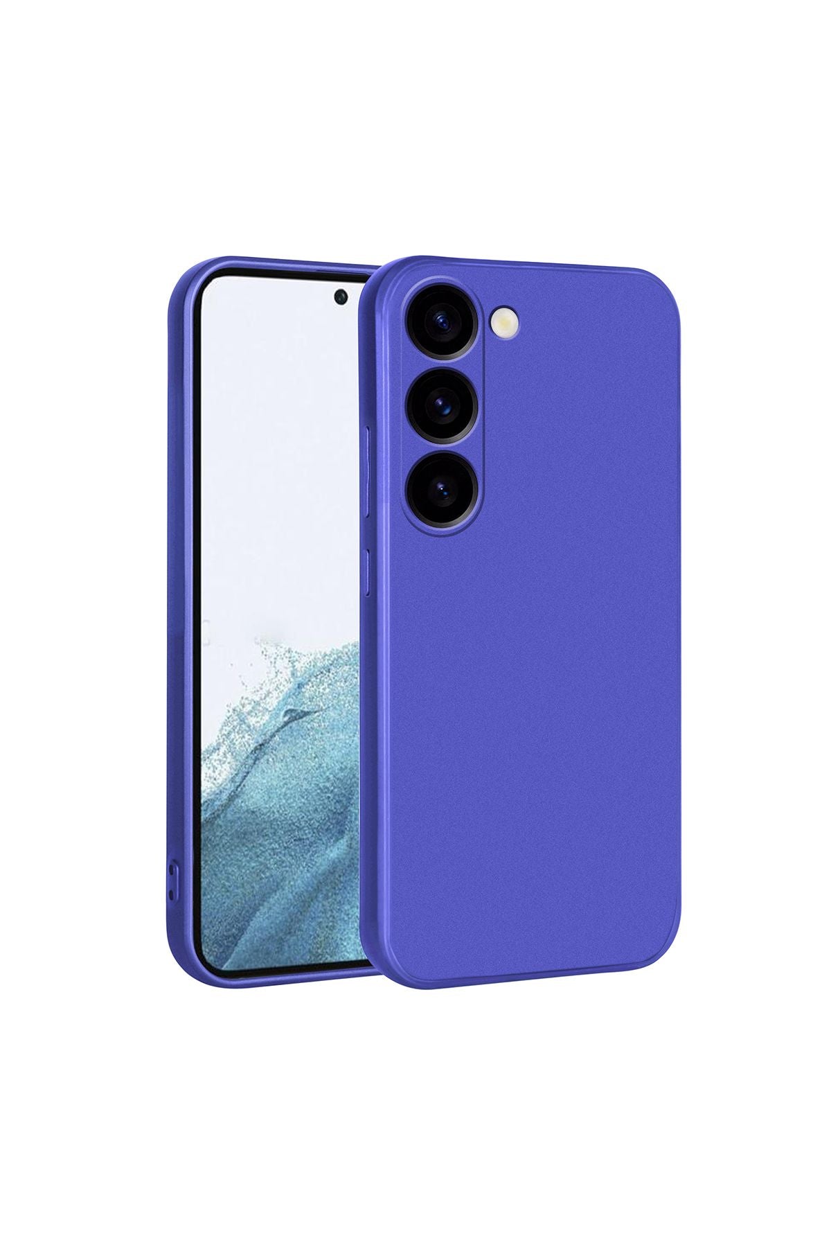 Galaxy S23 Uyumlu Zore Premier Silikon Kılıf-Saks Mavi