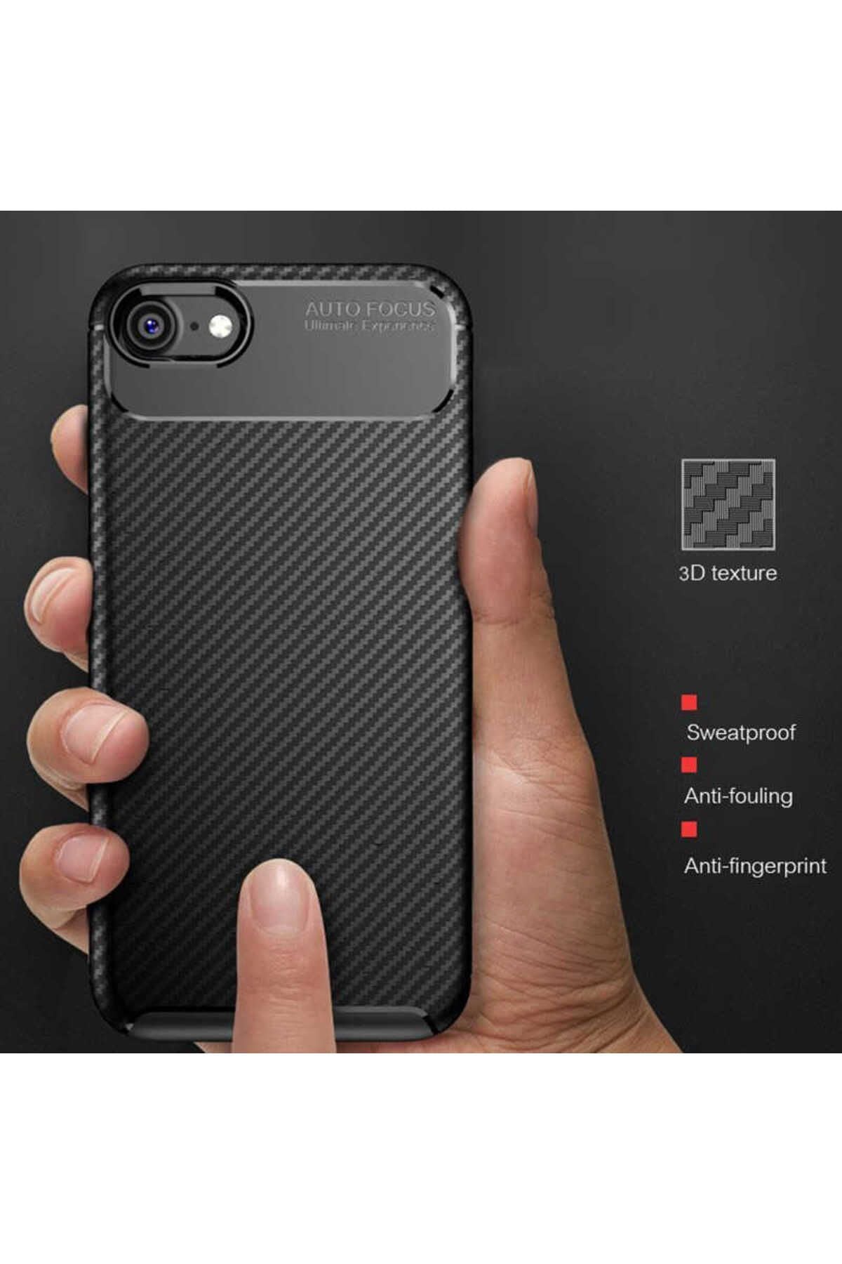 iPhone SE 2022 Uyumlu Zore Negro Silikon Kılıf-Kahverengi