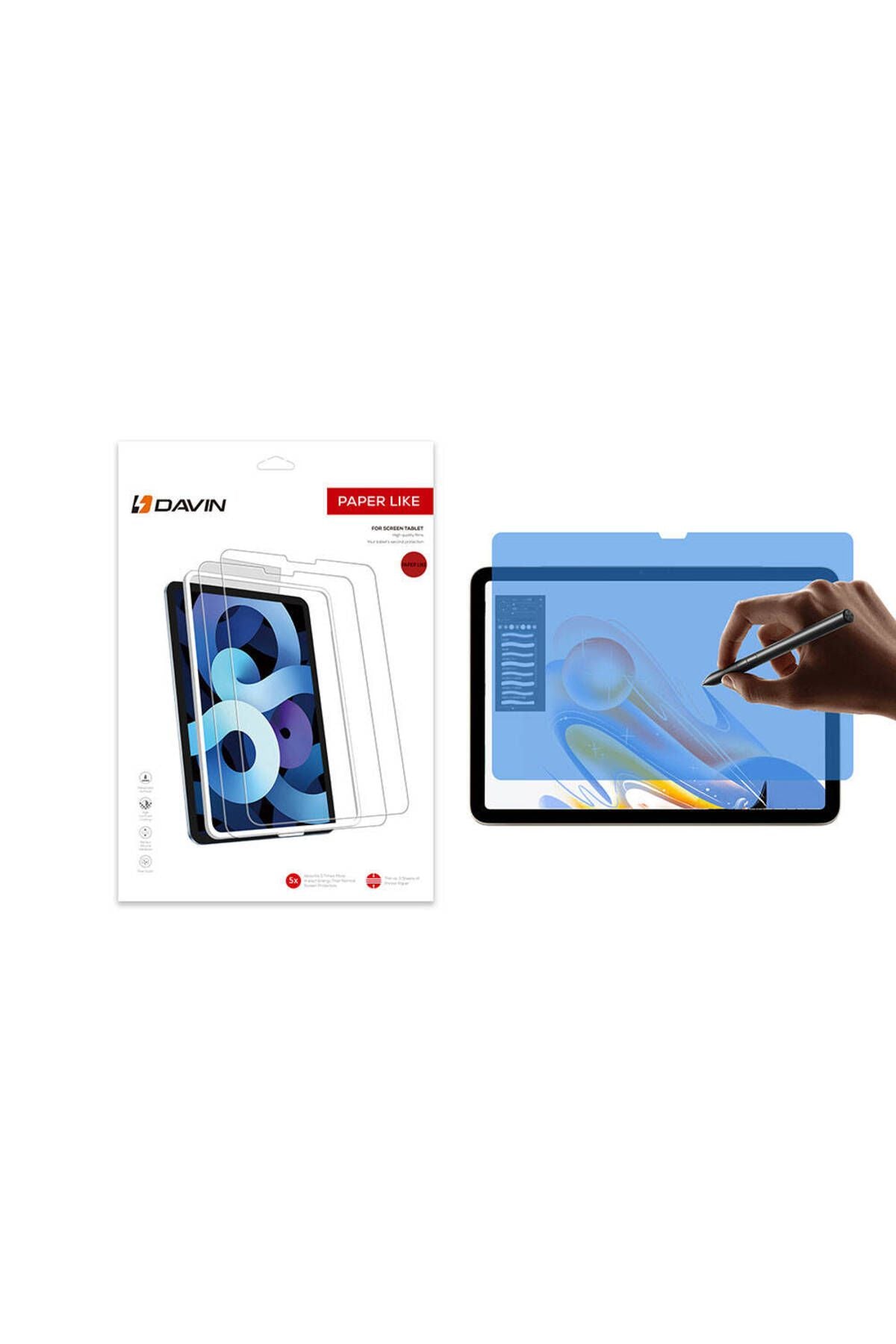iPad Pro 13 2024 Kağıt Hisli Mat Davin Paper Like Ekran Koruyucu