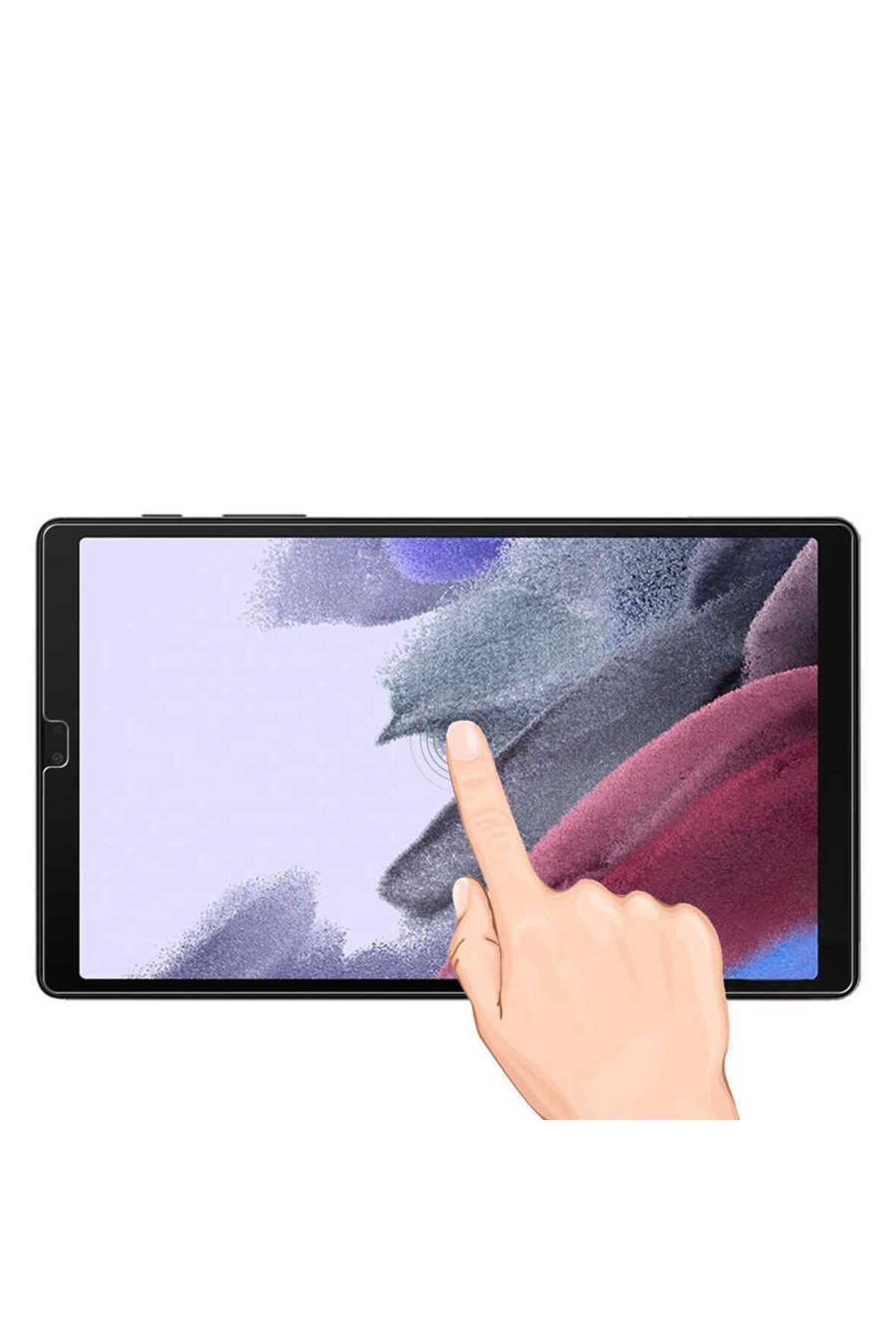 Galaxy Tab A7 Lite T225 Uyumlu Zore Tablet Temperli Cam Ekran Koruyucu-Renksiz