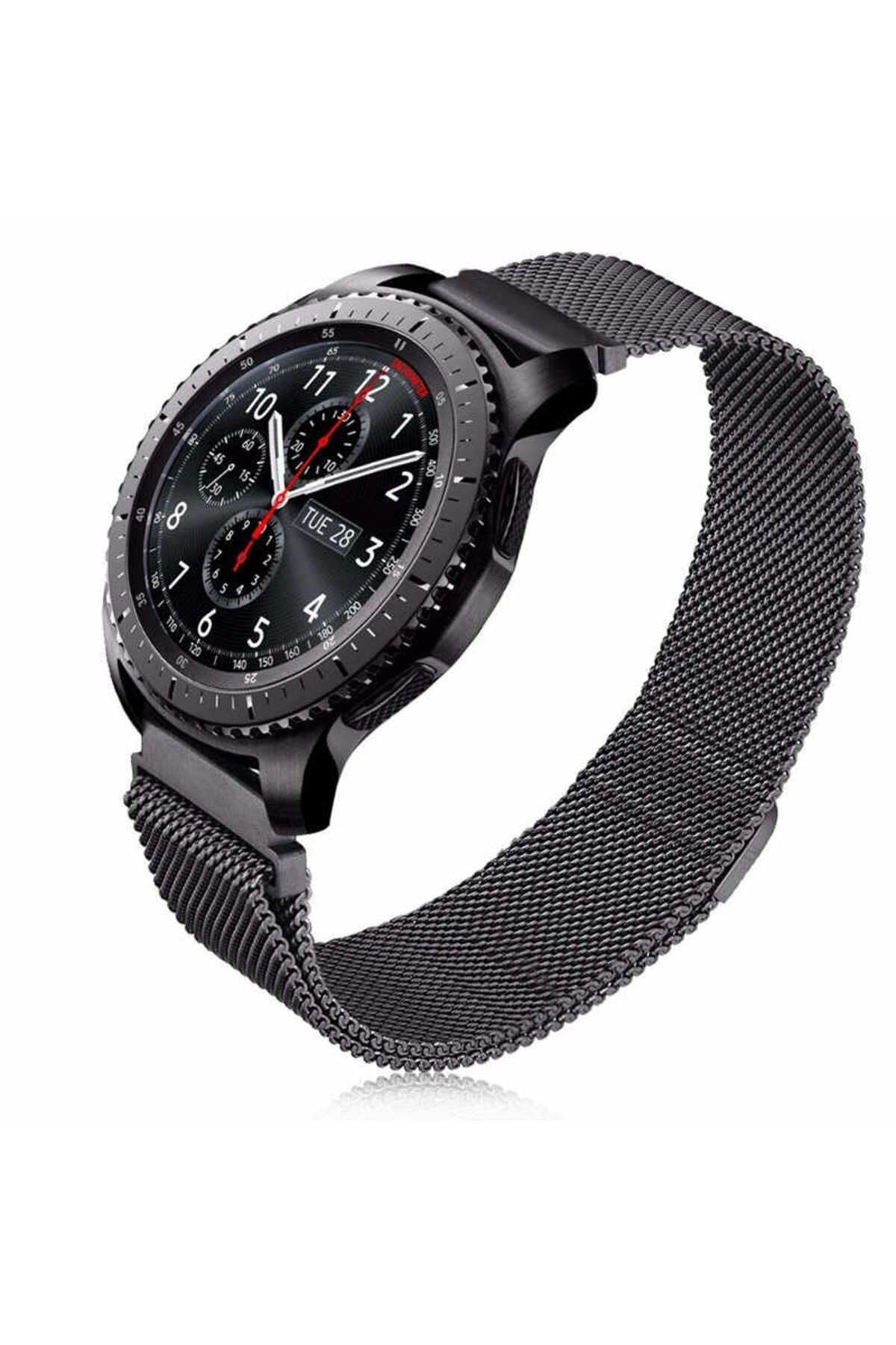 Galaxy Watch 46mm (22mm) Uyumlu KRD-12 Metal Zore Kordon-Karışık
