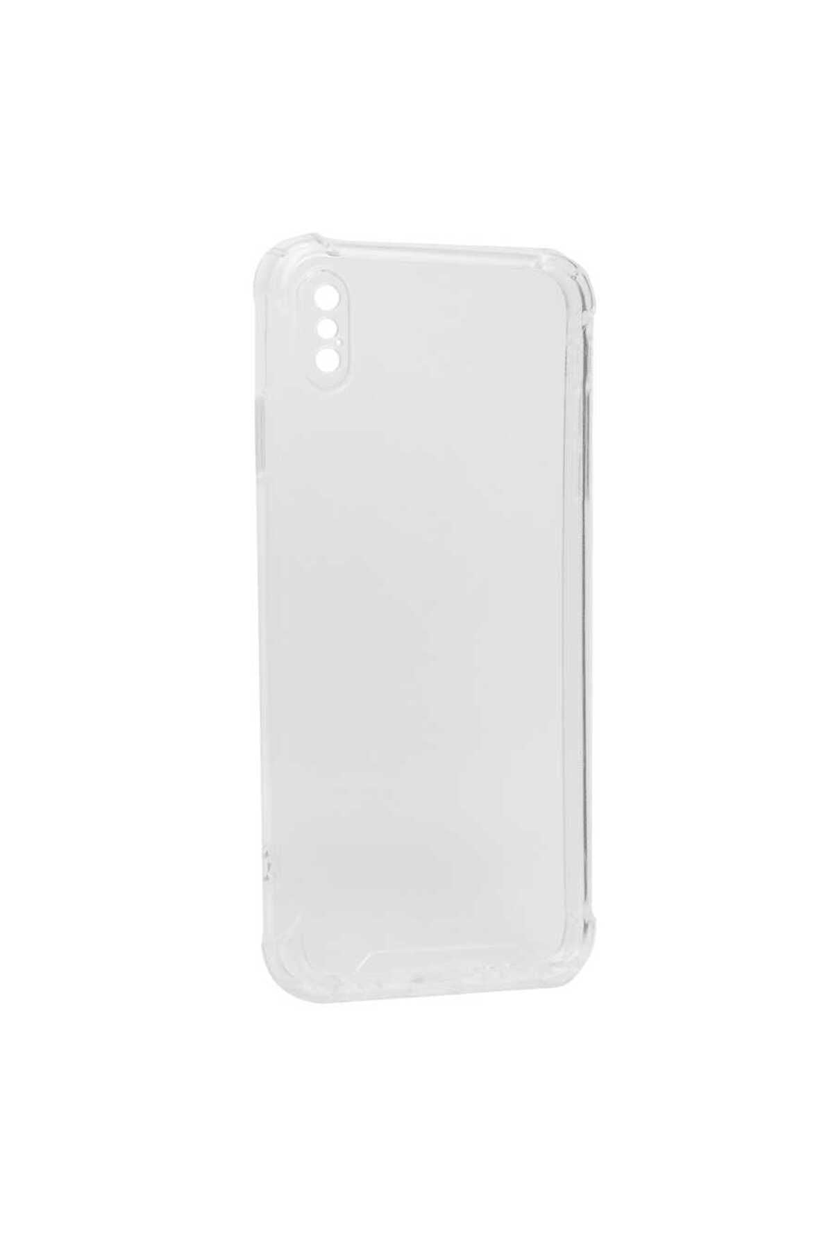iPhone XS 5.8 Kılıf RNTC Kamera Korumalı Nitro Anti Shock Silikon - Renksiz