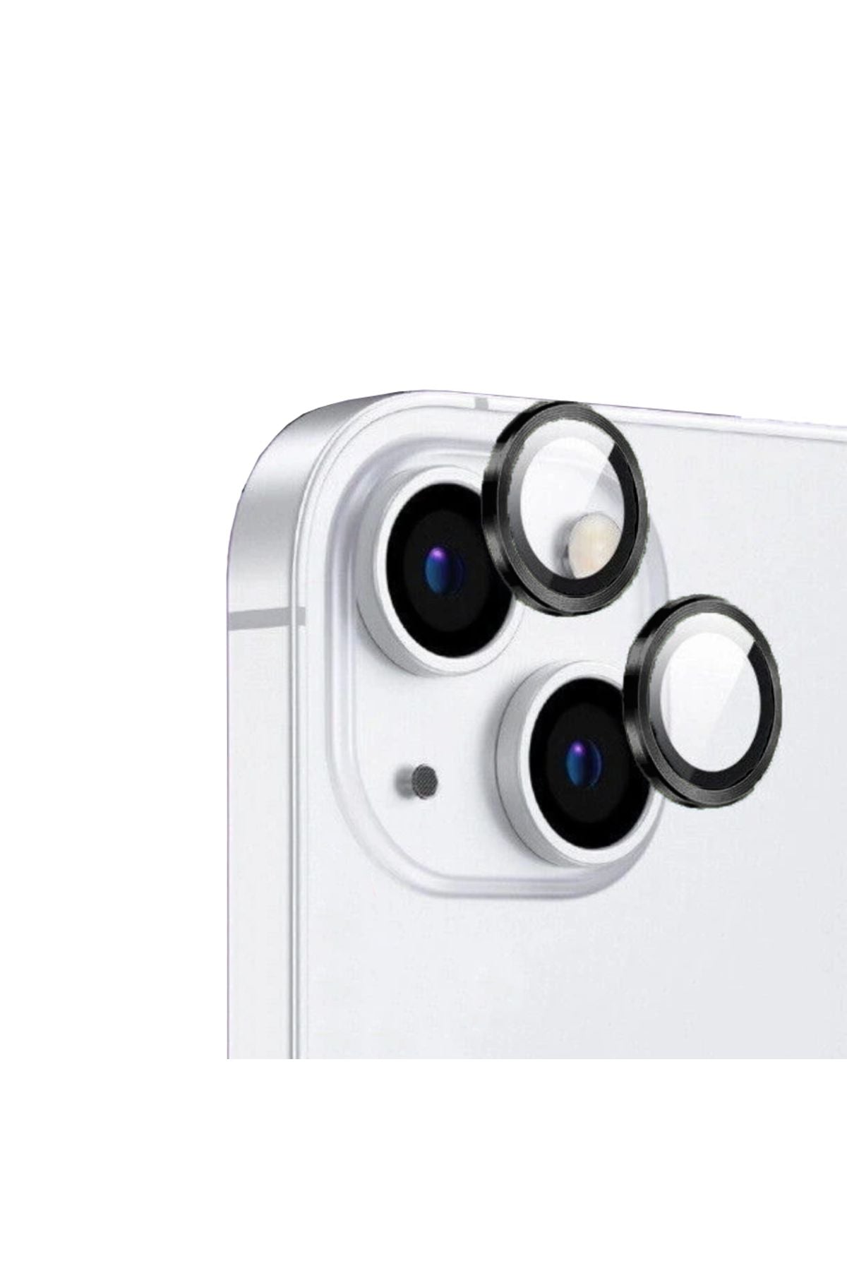 iPhone 15 Uyumlu Zore CL-12 Premium Safir Parmak İzi Bırakmayan Anti-RefCLOive Kamera CLO Kor