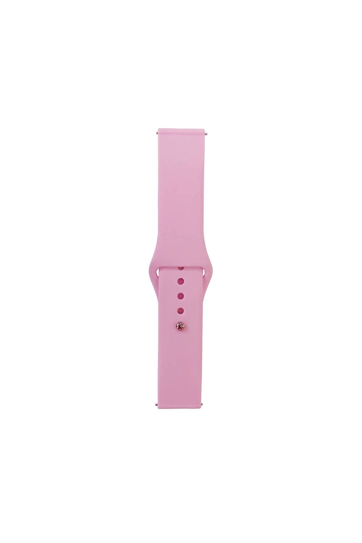 Galaxy Watch Active 2 44mm Band Serisi 20mm Klasik Kordon Silikon Strap Kayış-Lila