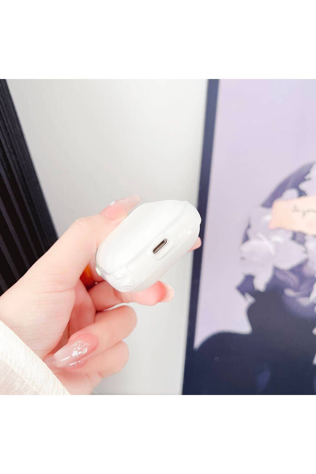 Air-Pods uyumlu Airbag 36 Darbelere Karşı Dayanıklı Kılıf-Şeffaf
