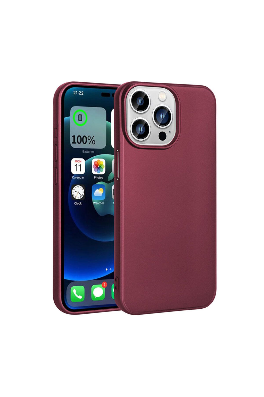 iPhone 15 Pro Max Uyumlu Zore Premier Silikon Kılıf-Mürdüm