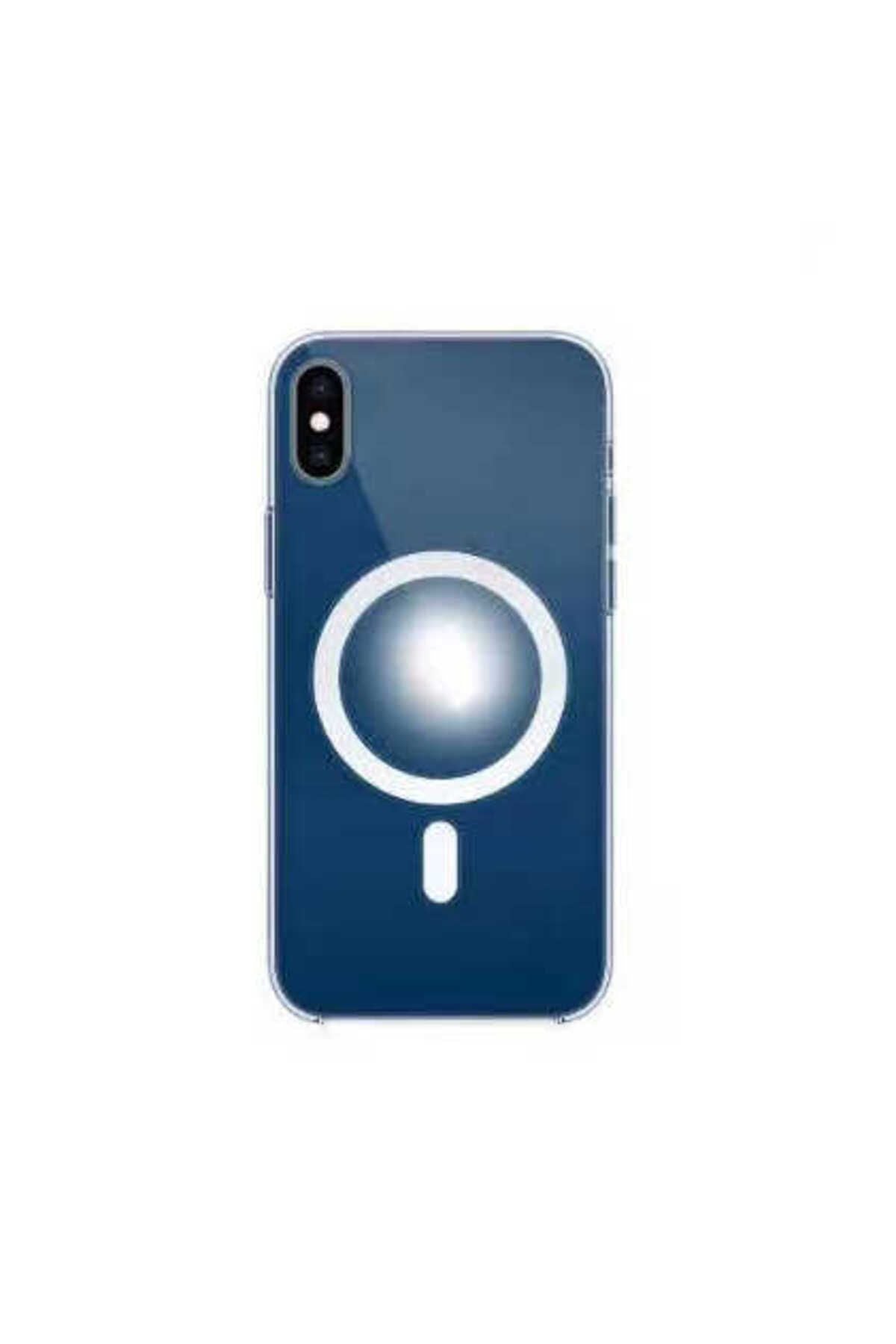 iPhone XS Max 6.5 Kılıf Zore Tacsafe Wireless Kapak - Renksiz