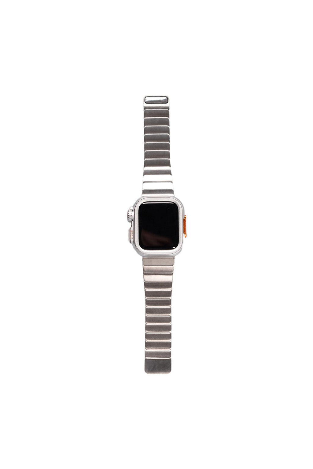 Watch 7 45mm Uyumlu Zore KRD-126 Sert Kasa Koruyuculu Metal Kordon-Starlight
