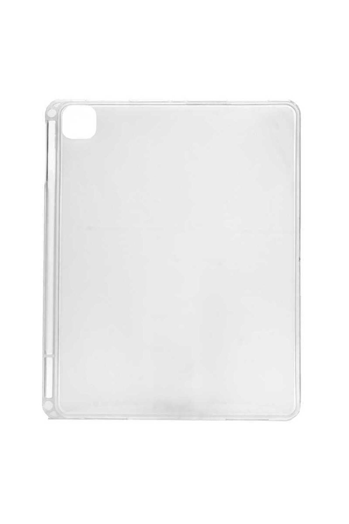 iPad Pro 12.9 2020 (4.Nesil) Zore Kalemli Tablet Silikon - Renksiz