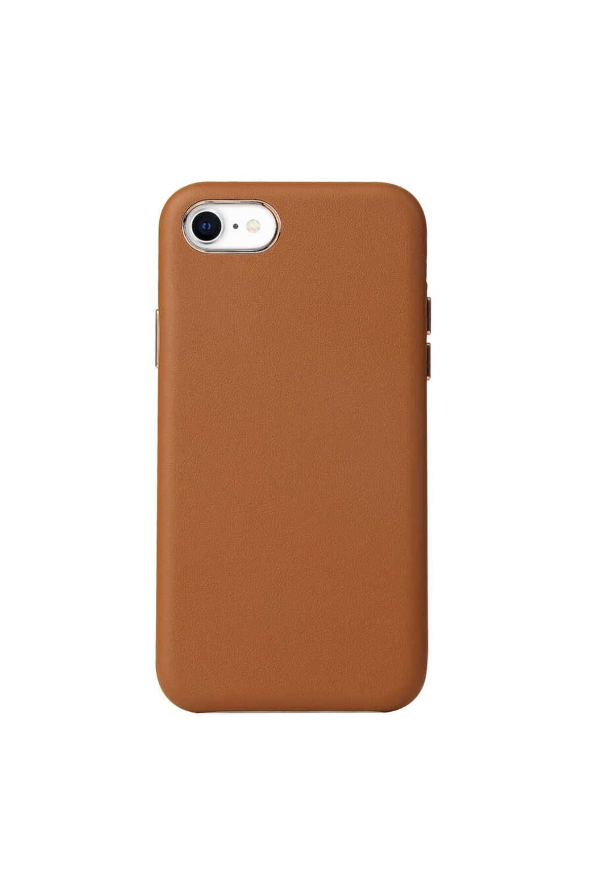 iPhone SE 2022 Uyumlu Zore Eyzi Kılıf-Kahverengi