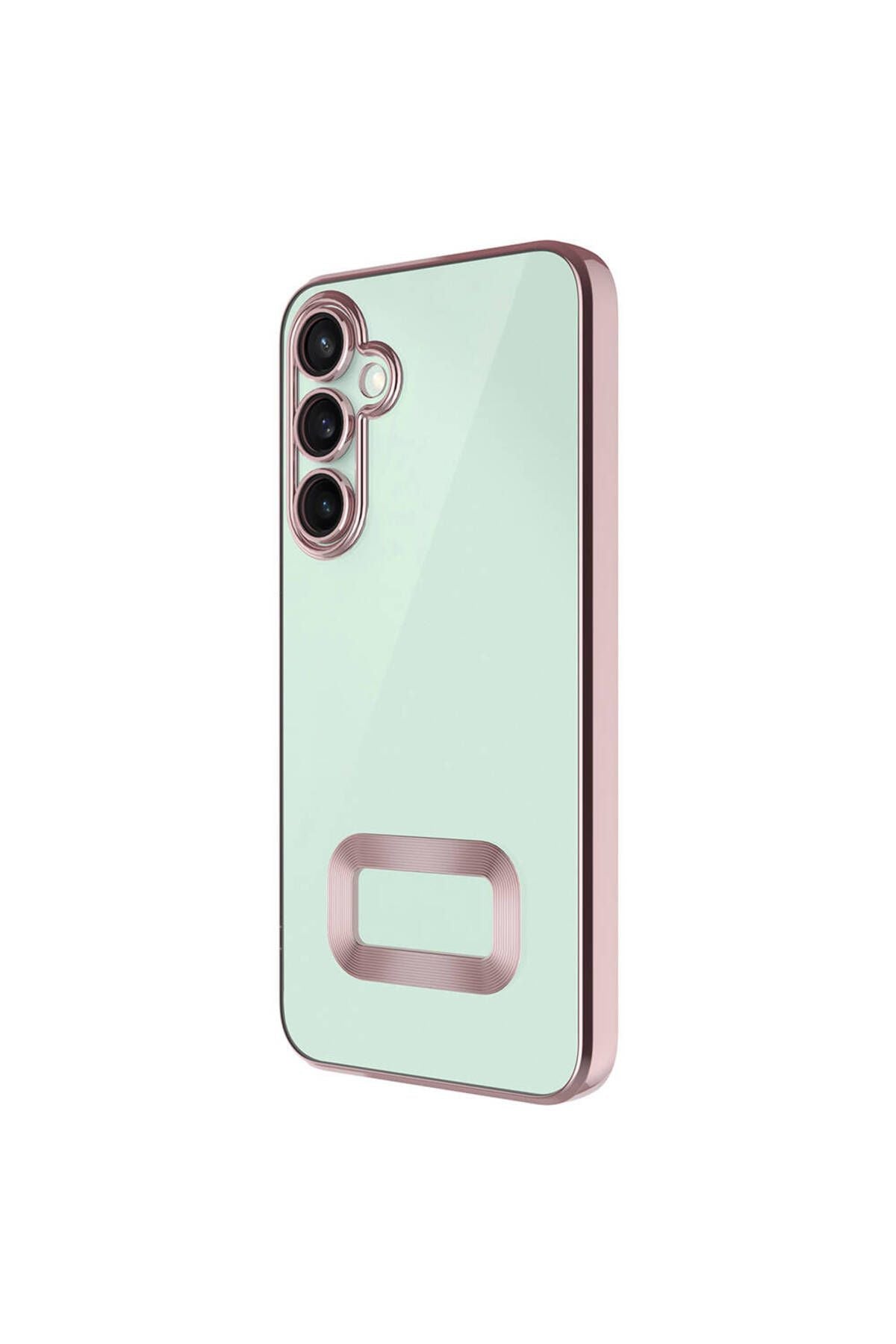 Galaxy S24 Plus Kılıf Kamera Korumalı Logo Gösteren Zore Omega Kapak - Sierra Mavi