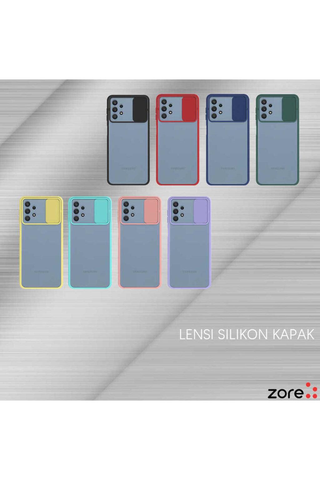 Galaxy A32 4G Kılıf Zore Lensi Kapak - Turkuaz