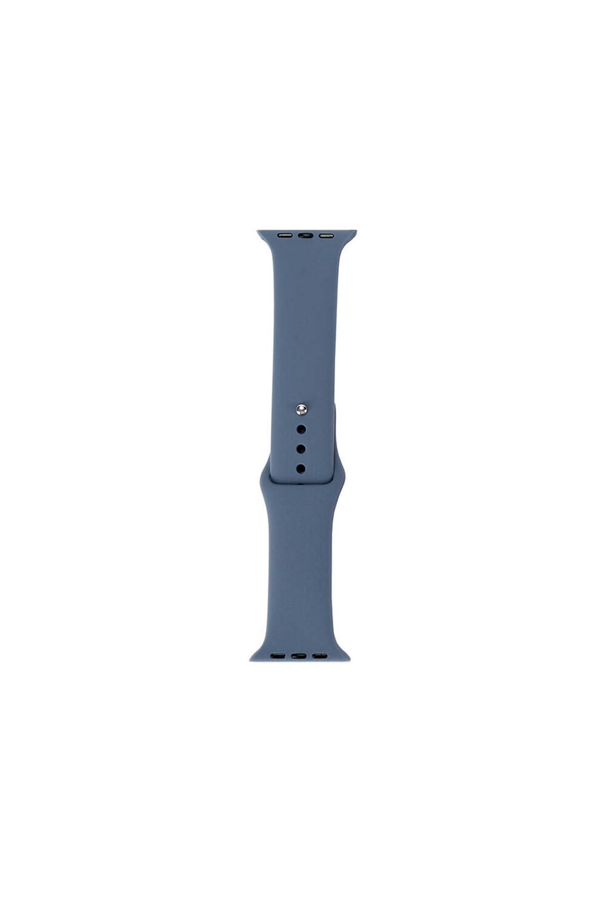 Watch Ultra 49mm Uyumlu Band Serisi Klasik Kordon Silikon Strap Kayış-Lavendery Gray