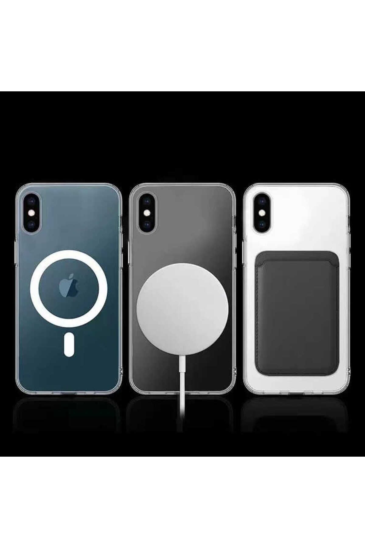 iPhone XS Max 6.5 Kılıf Zore Tacsafe Wireless Kapak - Renksiz