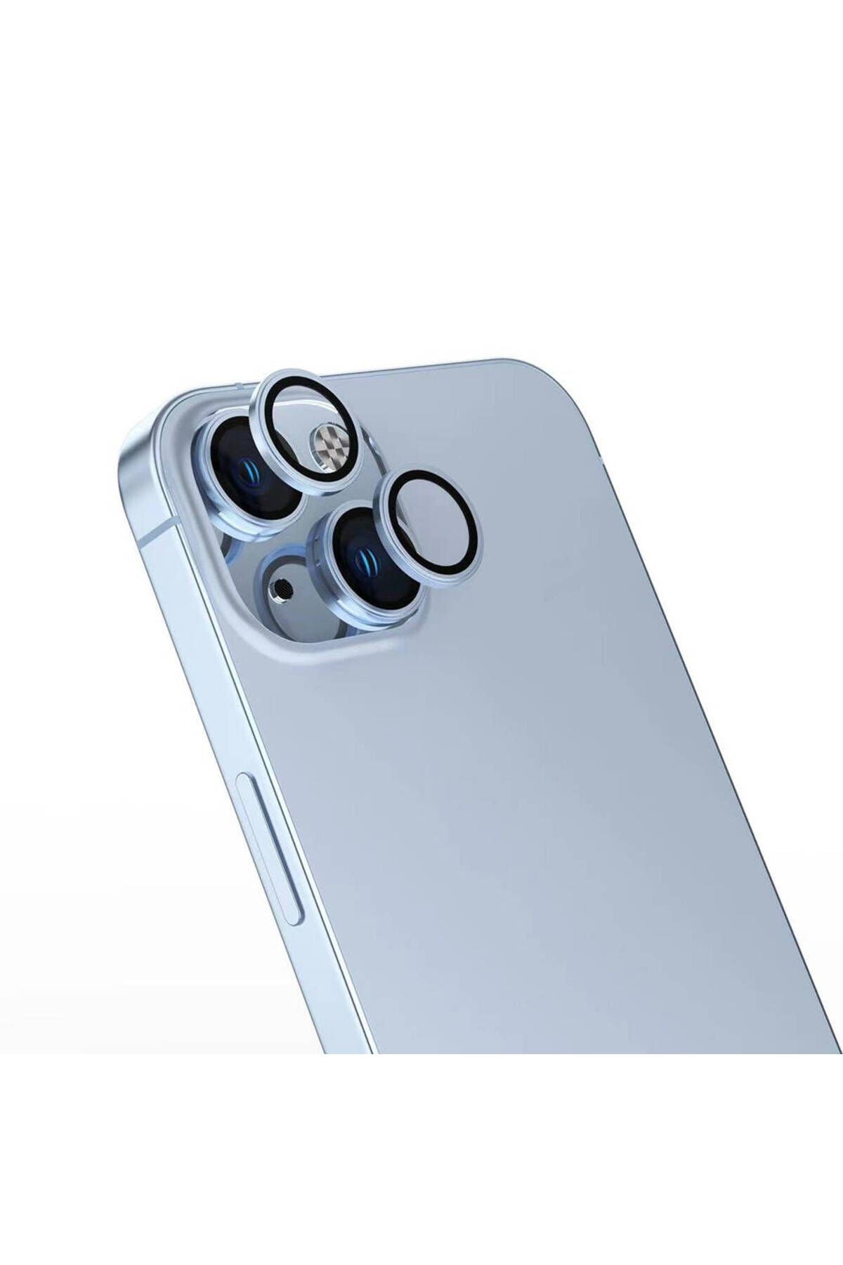 Apple iPhone 16 Zore CL-15 Parmak İzi Bırakmayan Anti-Reflective Kamera Lens Koruyucu-Gümüş