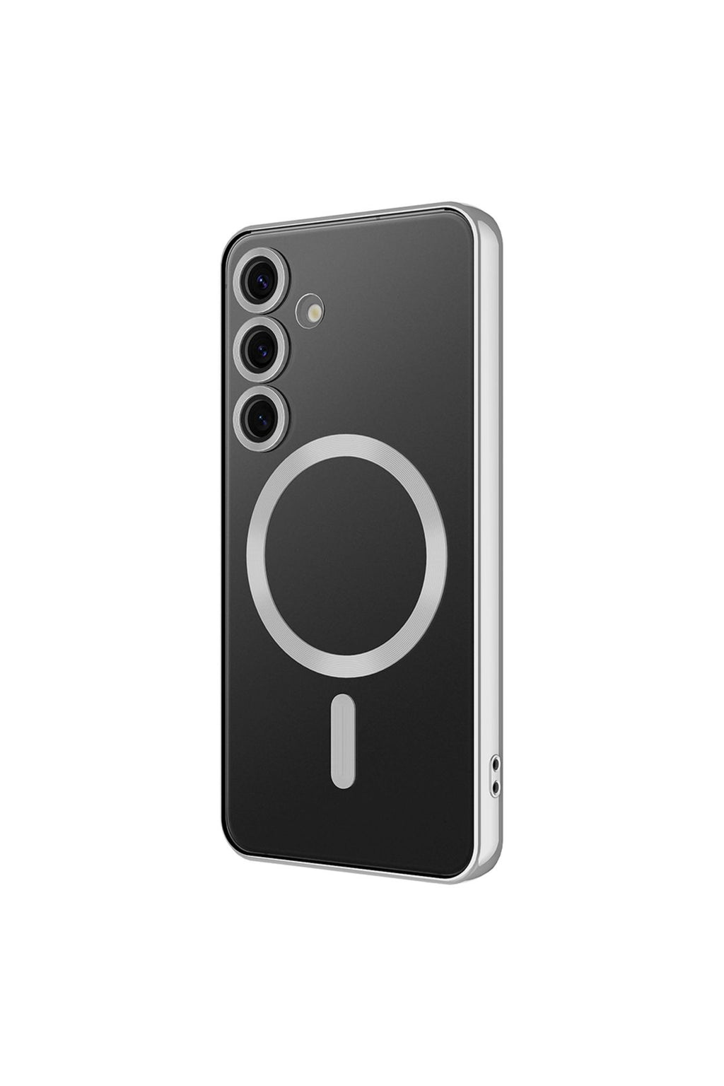 Galaxy S24 FE Uyumlu   Kılıf Kamera Korumalı  Wireless Şarj Özellikli Demre Kapak - Sierra Mavi