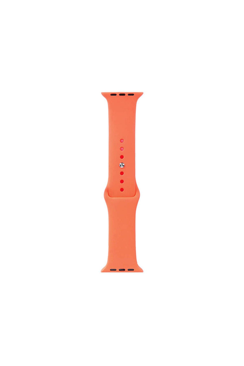 Watch 44mm Band Serisi Klasik Kordon Silikon Strap Kayış-Kırmızı-Rose Gold