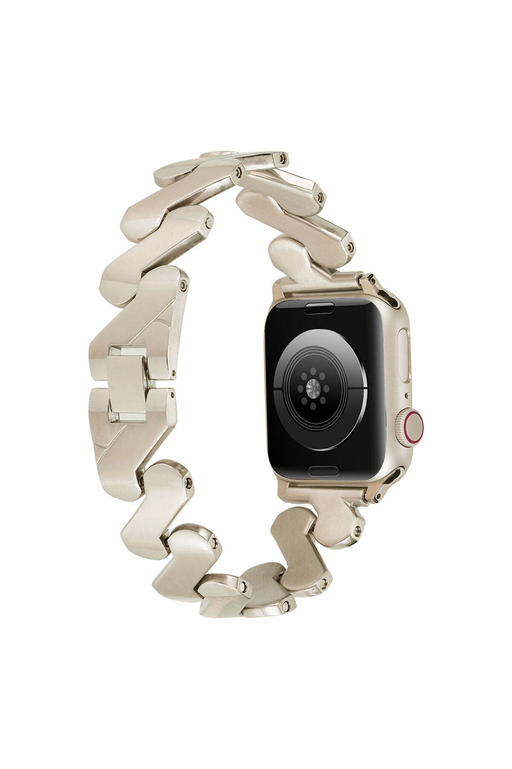 Watch Ultra 49mm Kordon Uyumlu KRD-80 Metal Strap Kayış CLO- Gold