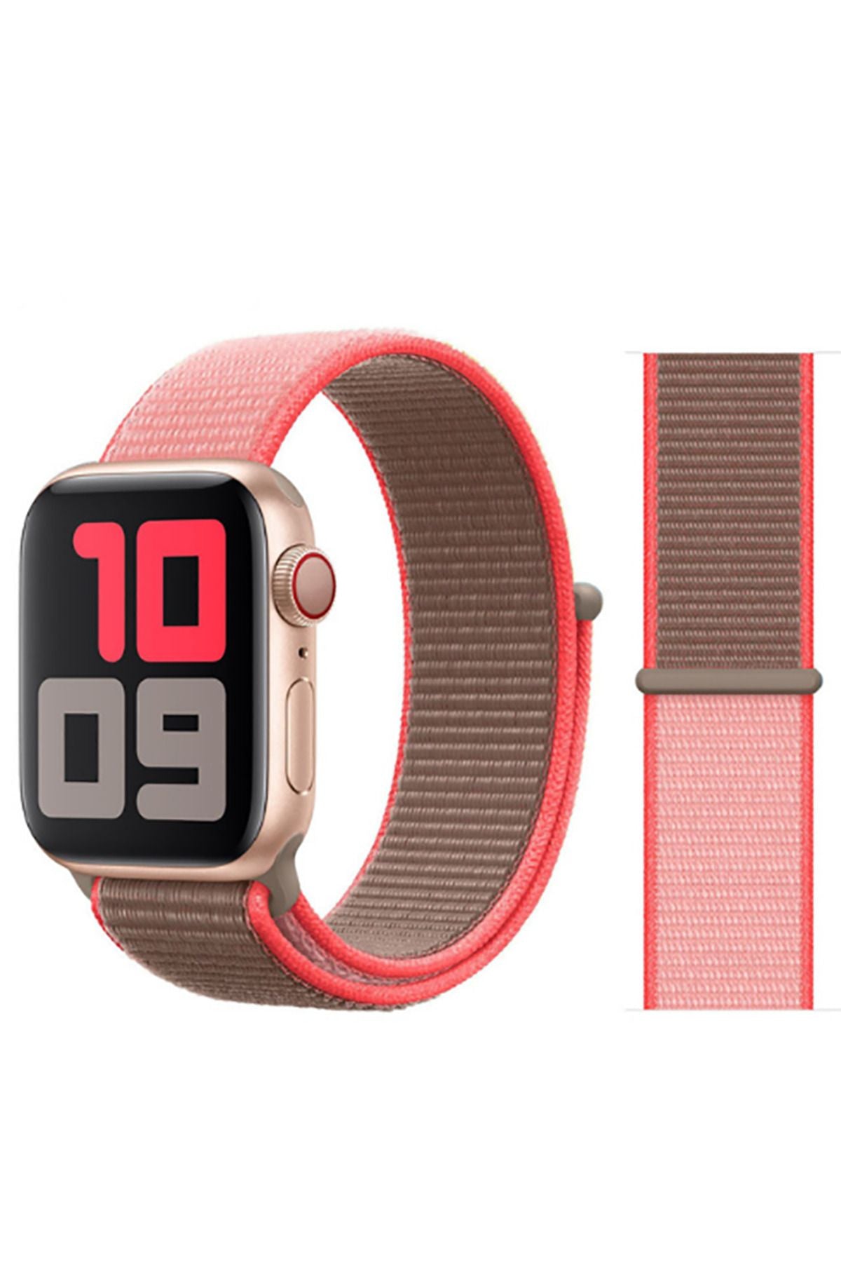 Watch Ultra 49mm Kordon Uyumlu KRD-03 Hasır Strap Kayış CLO- 24-Hisbicus