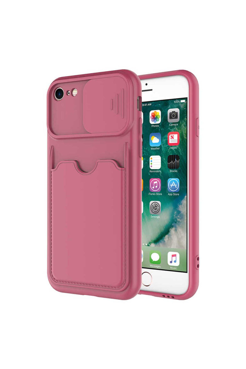 iPhone 8 Kılıf Zore Kartix Kapak - Koyu Yeşil