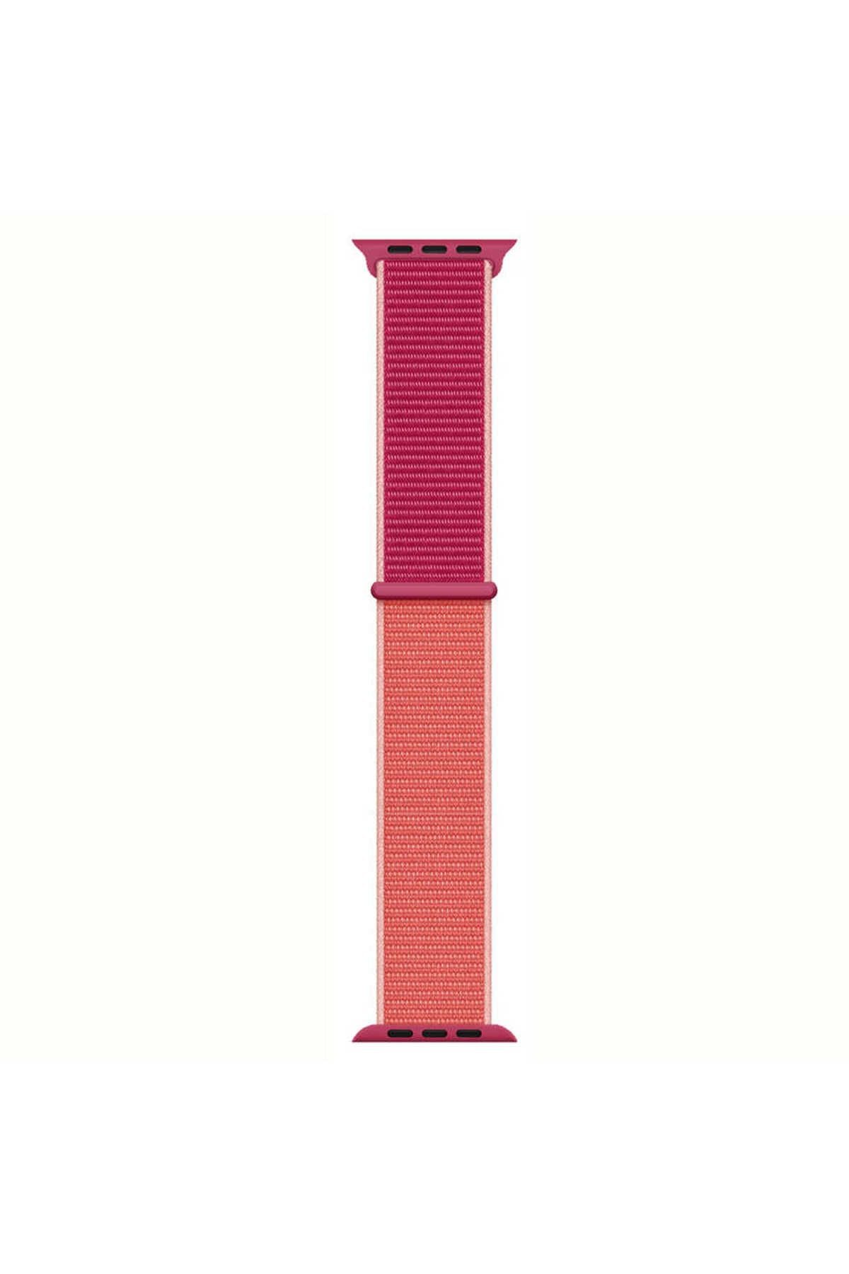 Watch Ultra 49mm Kordon Uyumlu KRD-03 Hasır Strap Kayış CLO- 24-Hisbicus