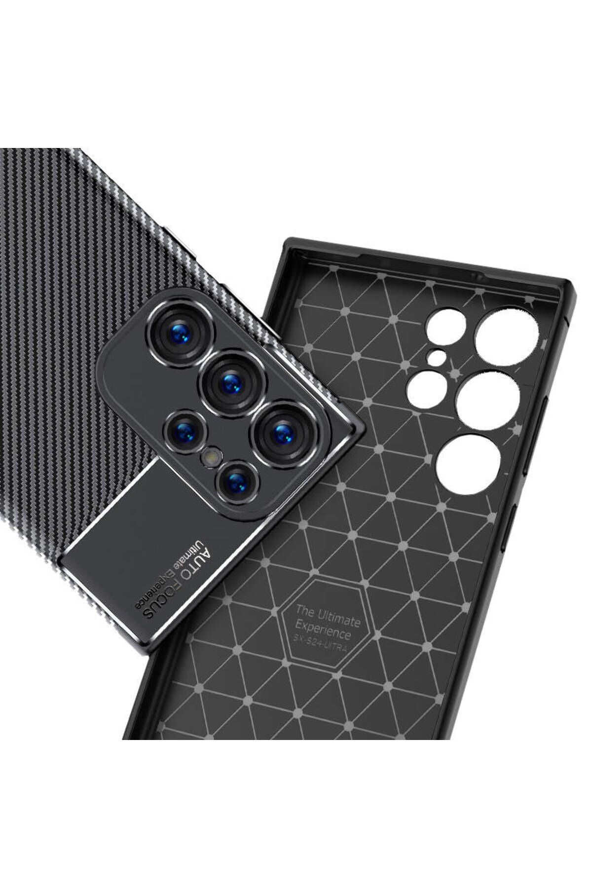 Galaxy S24 Ultra Uyumlu Zore Negro Silikon Kılıf-Siyah