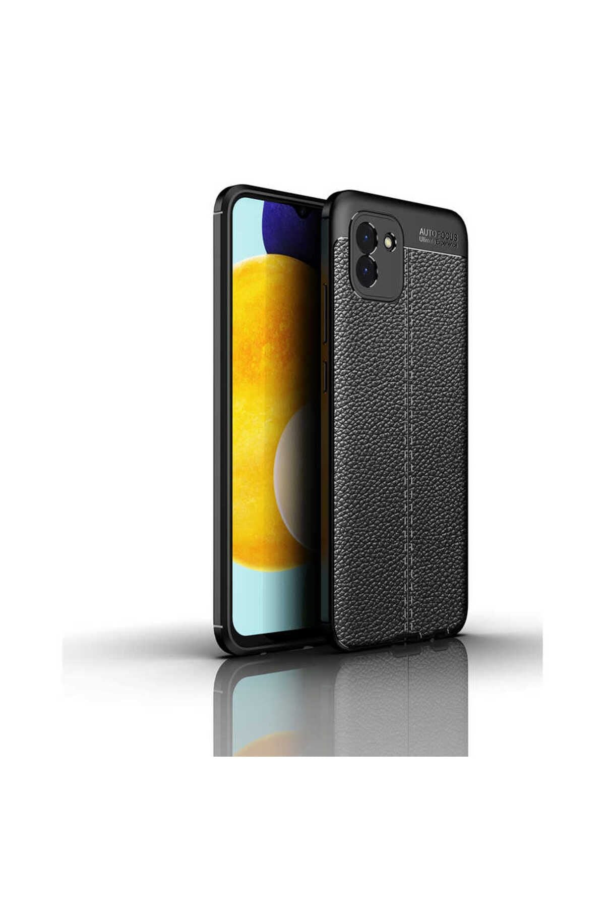 Galaxy A03 Kılıf Zore Niss Silikon Kapak - Siyah