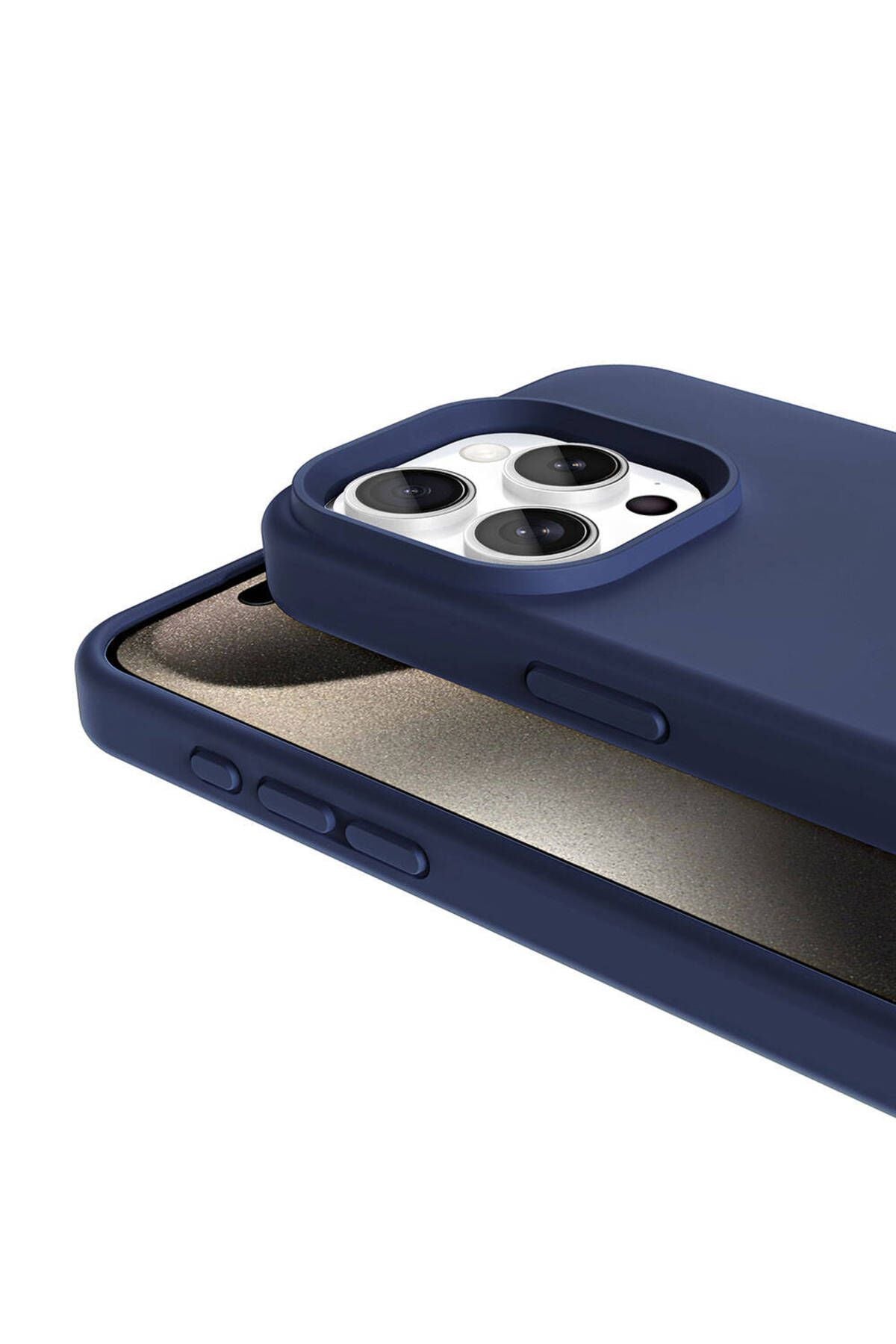 iPhone 15 Pro Kılıf Magsafe Şarj Özellikli Sıvı Teknolojili Silinebilir Sert Zore Kivi Kapak-Laciver