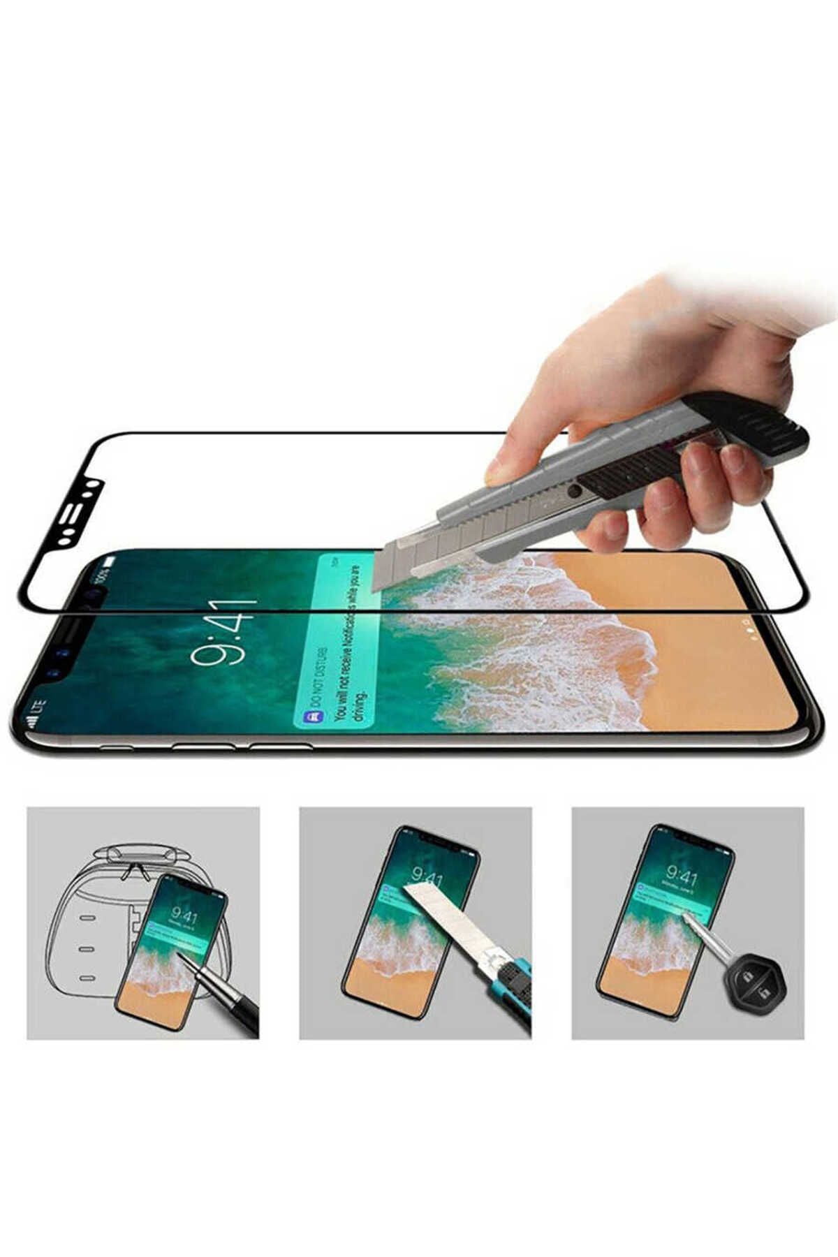 iPhone 12 Uyumlu Davin 5D Cam Zore Ekran Koruyucu