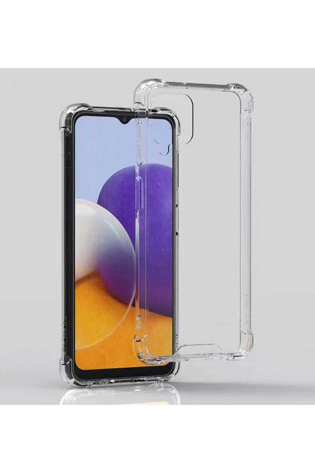 Galaxy A22 4G Kılıf Zore Nitro Anti Shock Silikon - Renksiz