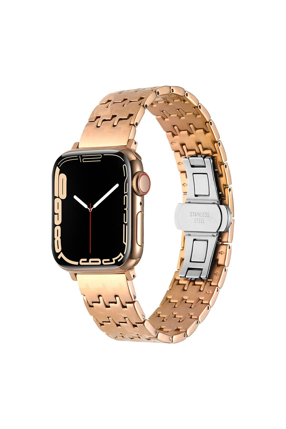 Watch Ultra 49mm Uyumlu KRD-86 Metal Zore Kordon-Gümüş