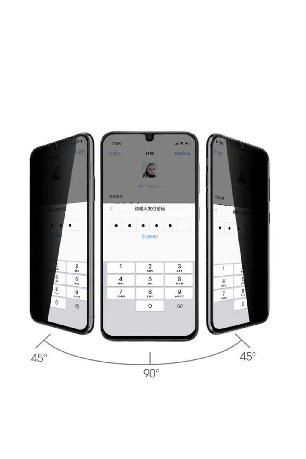 Galaxy S23 FE Uyumlu Zore New 5D Privacy Temperli Ekran Koruyucu