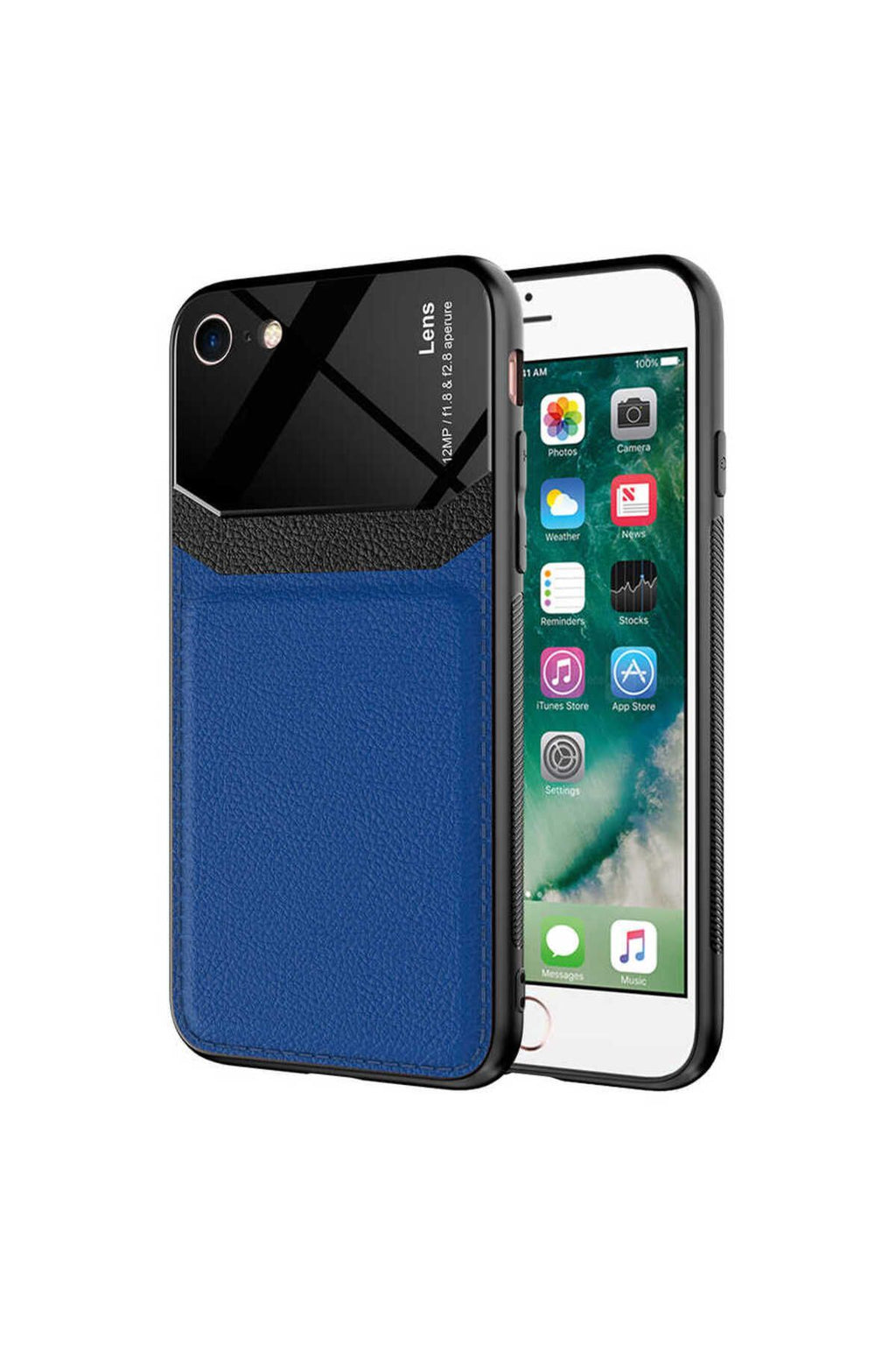 iPhone SE 2020 Kılıf Zore Emiks Kapak - Lacivert