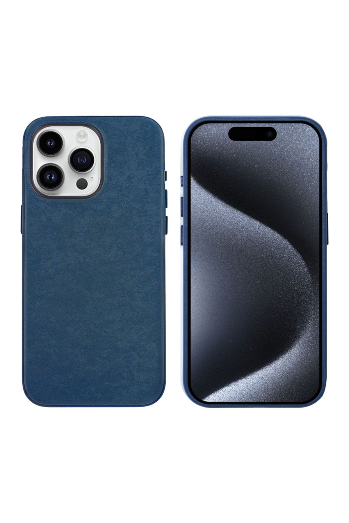 iPhone 15 Pro Uyumlu Zore Mikro Fiber Mimoza Kılıf-Siyah