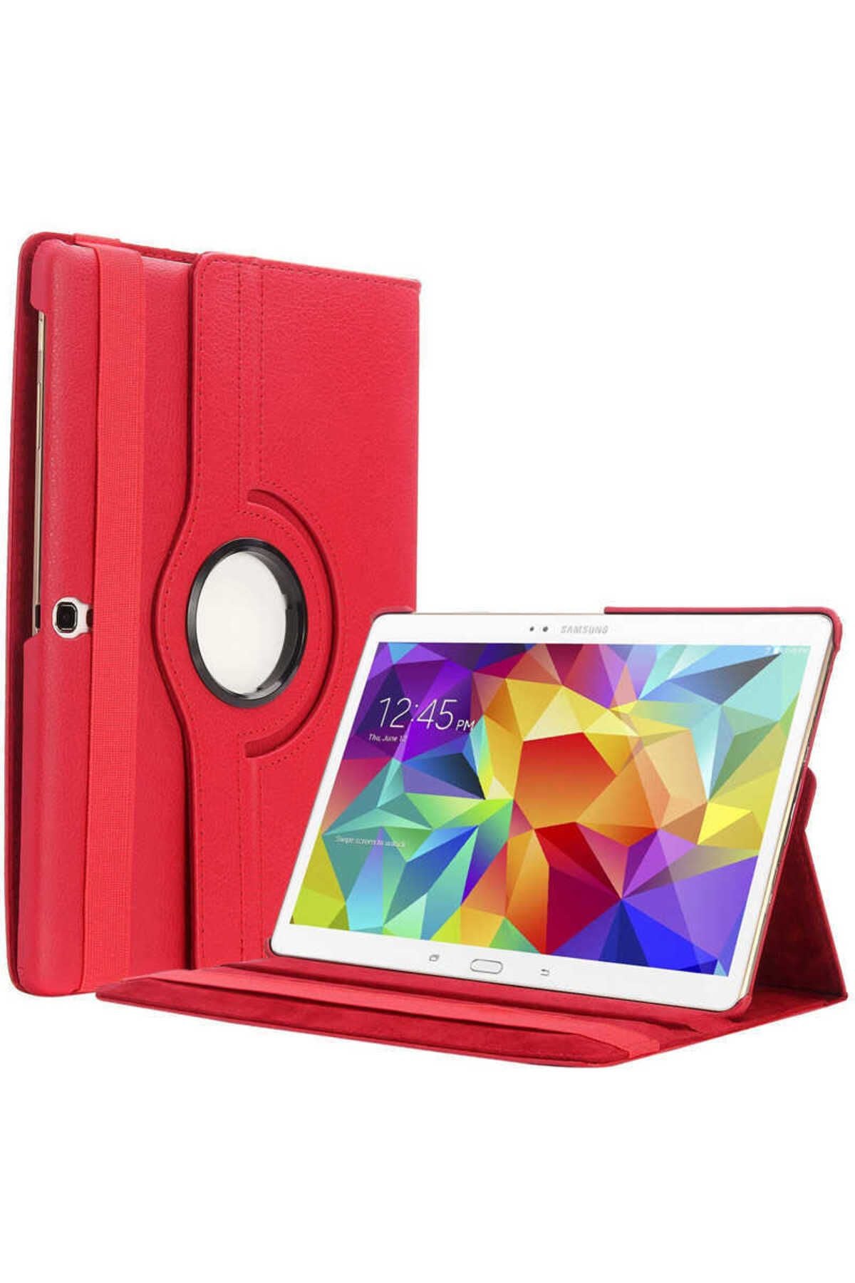 Galaxy Tab S3 9.7 T820  Uyumlu Zore Dönebilen Standlı Kılıf-Mavi