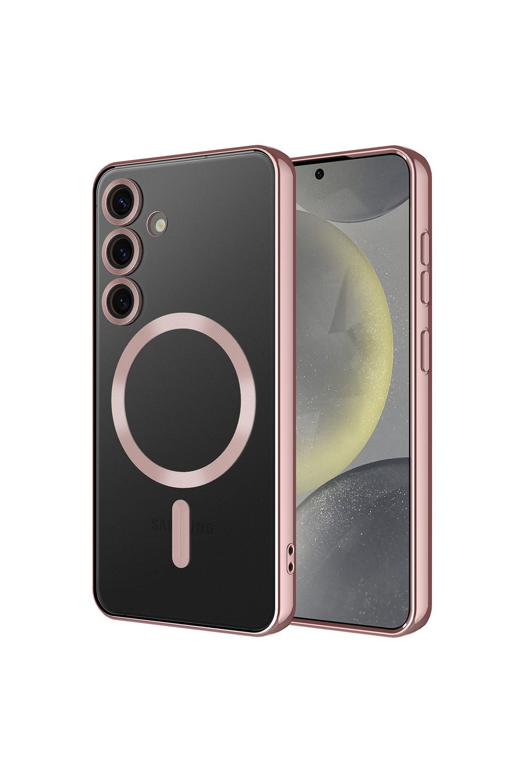 Galaxy S24 FE Uyumlu   Kılıf Kamera Korumalı  Wireless Şarj Özellikli Demre Kapak - Sierra Mavi