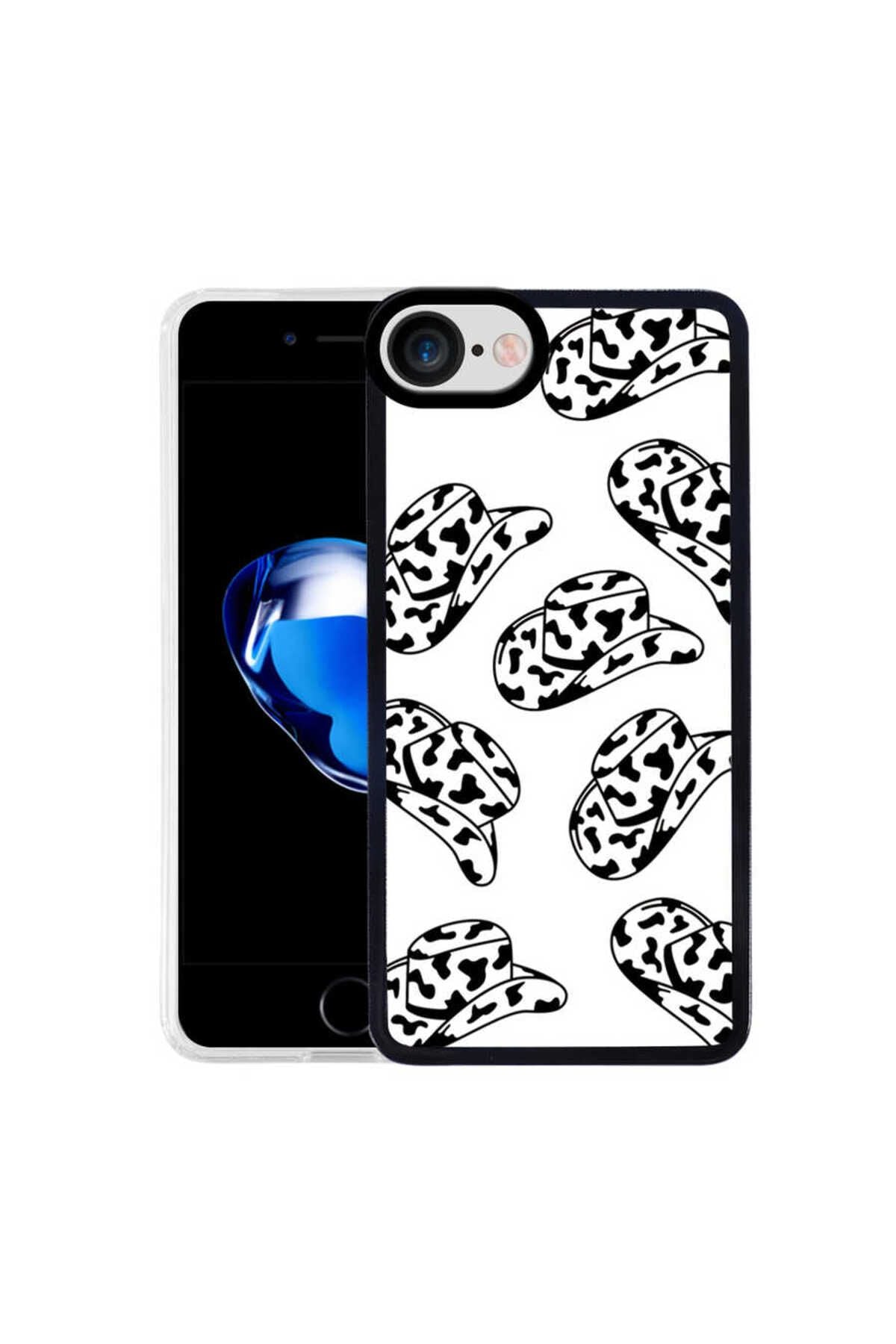 iPhone 8 Uyumlu Kılıf AKAV M-Fit Desenli Kapak - Hat No5