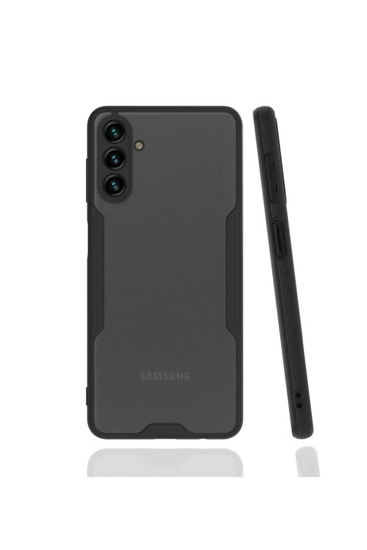 Galaxy A13 5G Kılıf Zore Parfe Kapak - Siyah